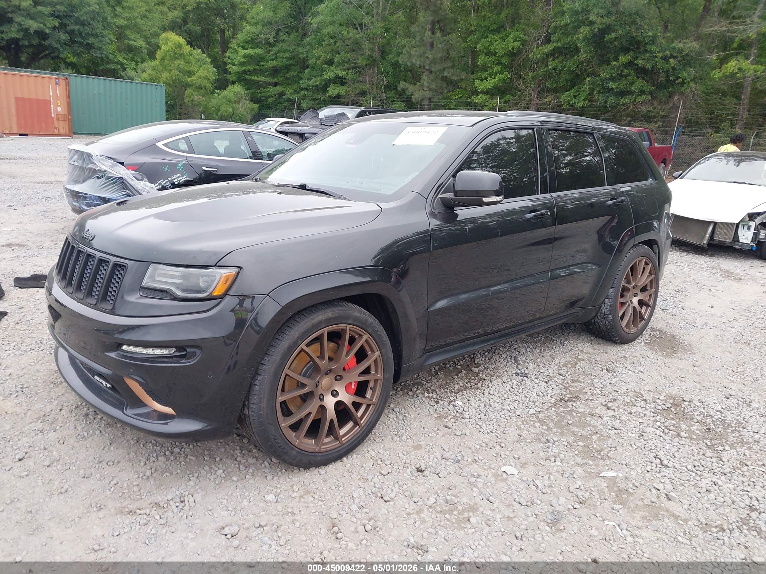 2015 Jeep Grand Cherokee Srt Black vin: 1C4RJFDJ0FC666311