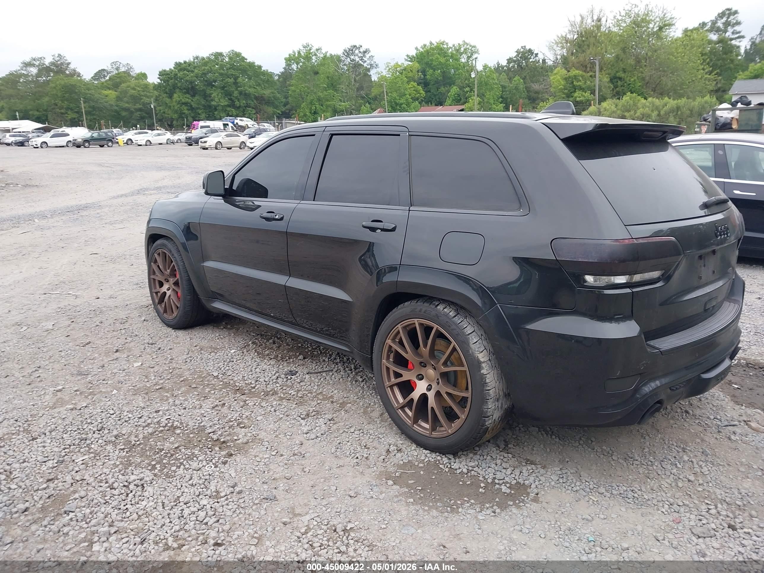 2015 Jeep Grand Cherokee Srt Black vin: 1C4RJFDJ0FC666311