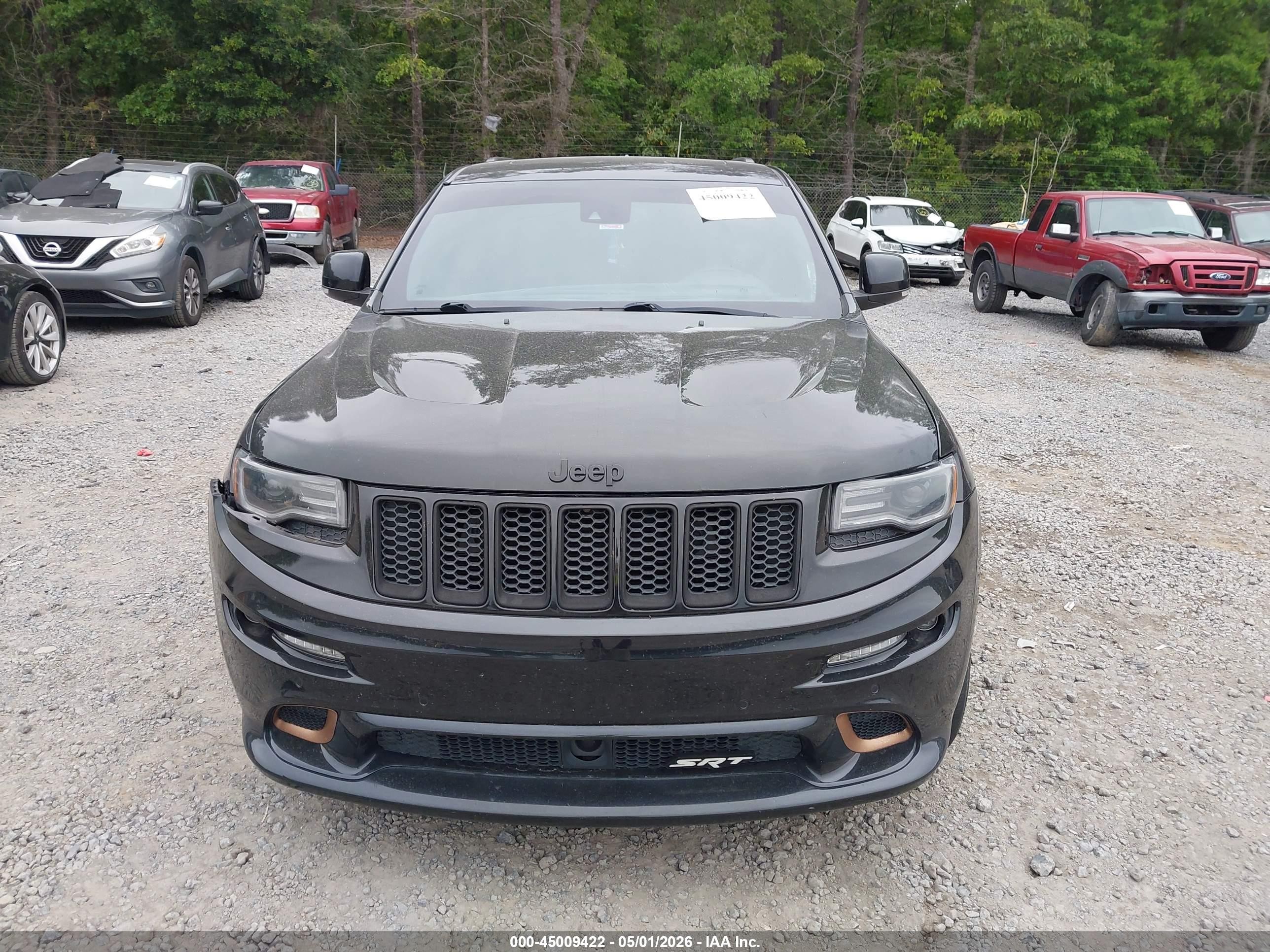 2015 Jeep Grand Cherokee Srt Black vin: 1C4RJFDJ0FC666311