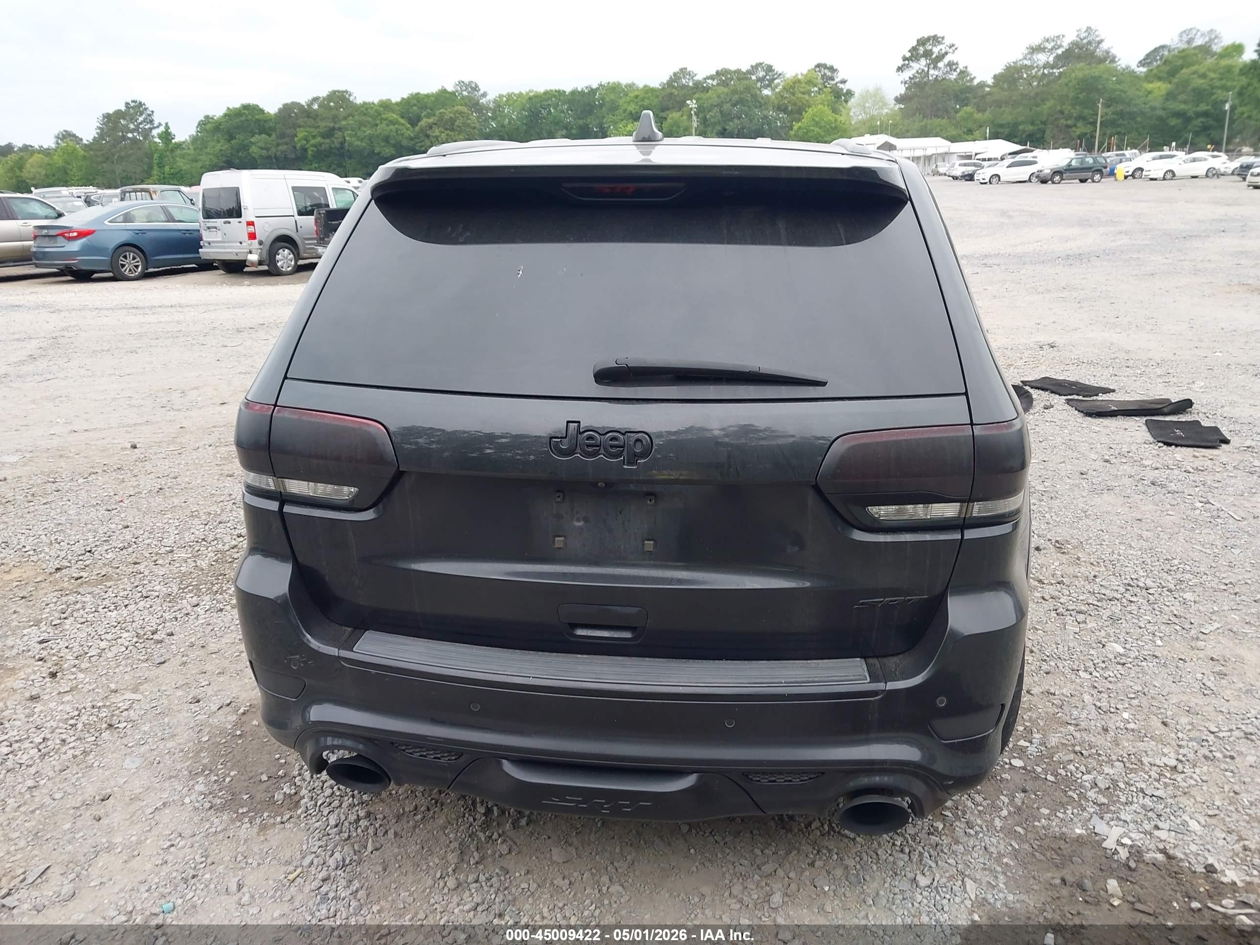 2015 Jeep Grand Cherokee Srt Black vin: 1C4RJFDJ0FC666311
