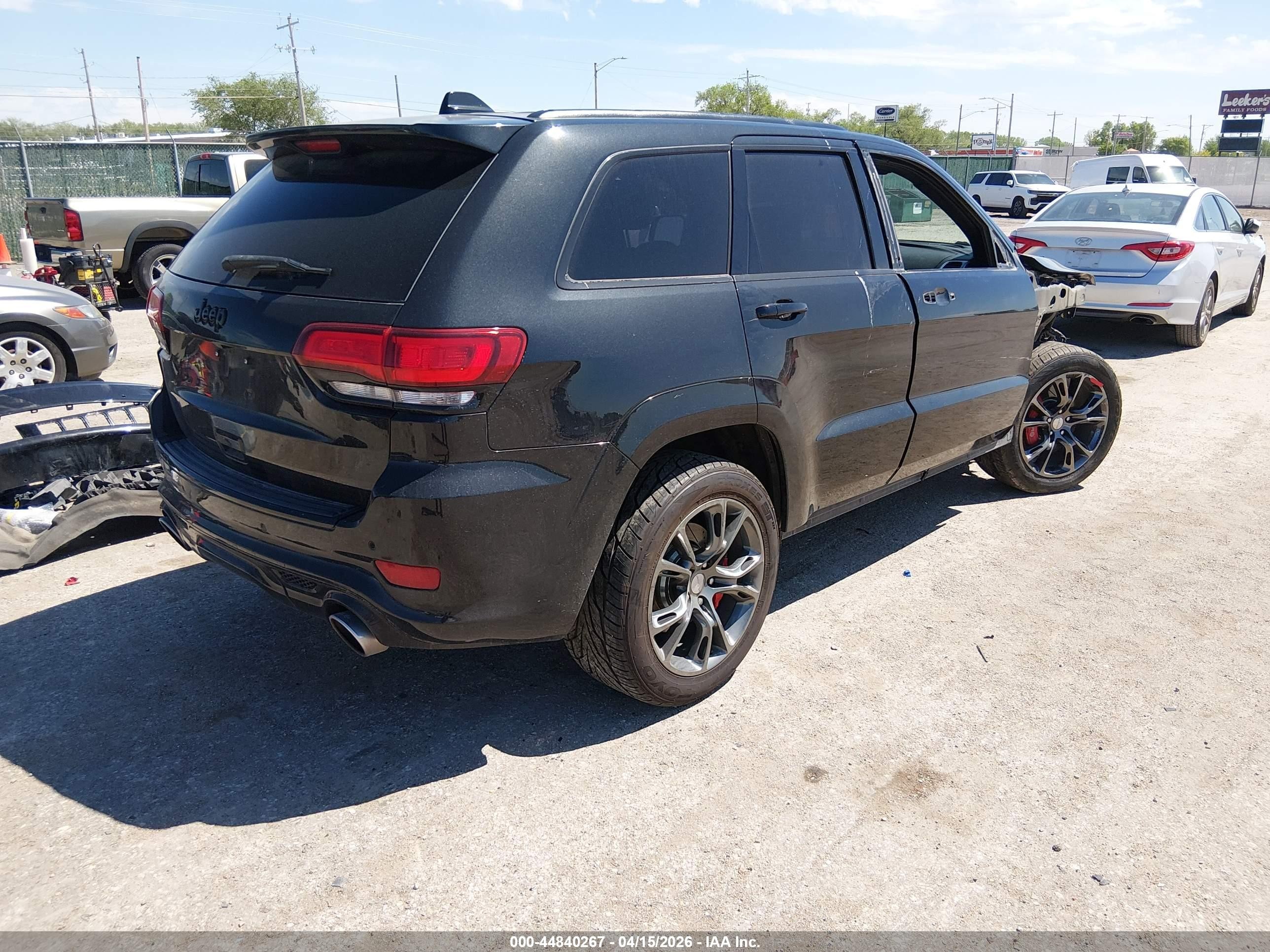2015 Jeep Grand Cherokee Srt Black vin: 1C4RJFDJ0FC950540