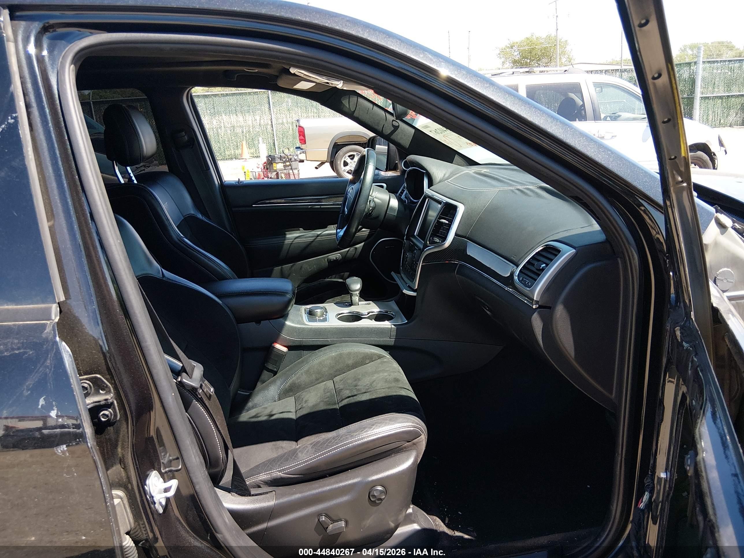 2015 Jeep Grand Cherokee Srt Black vin: 1C4RJFDJ0FC950540