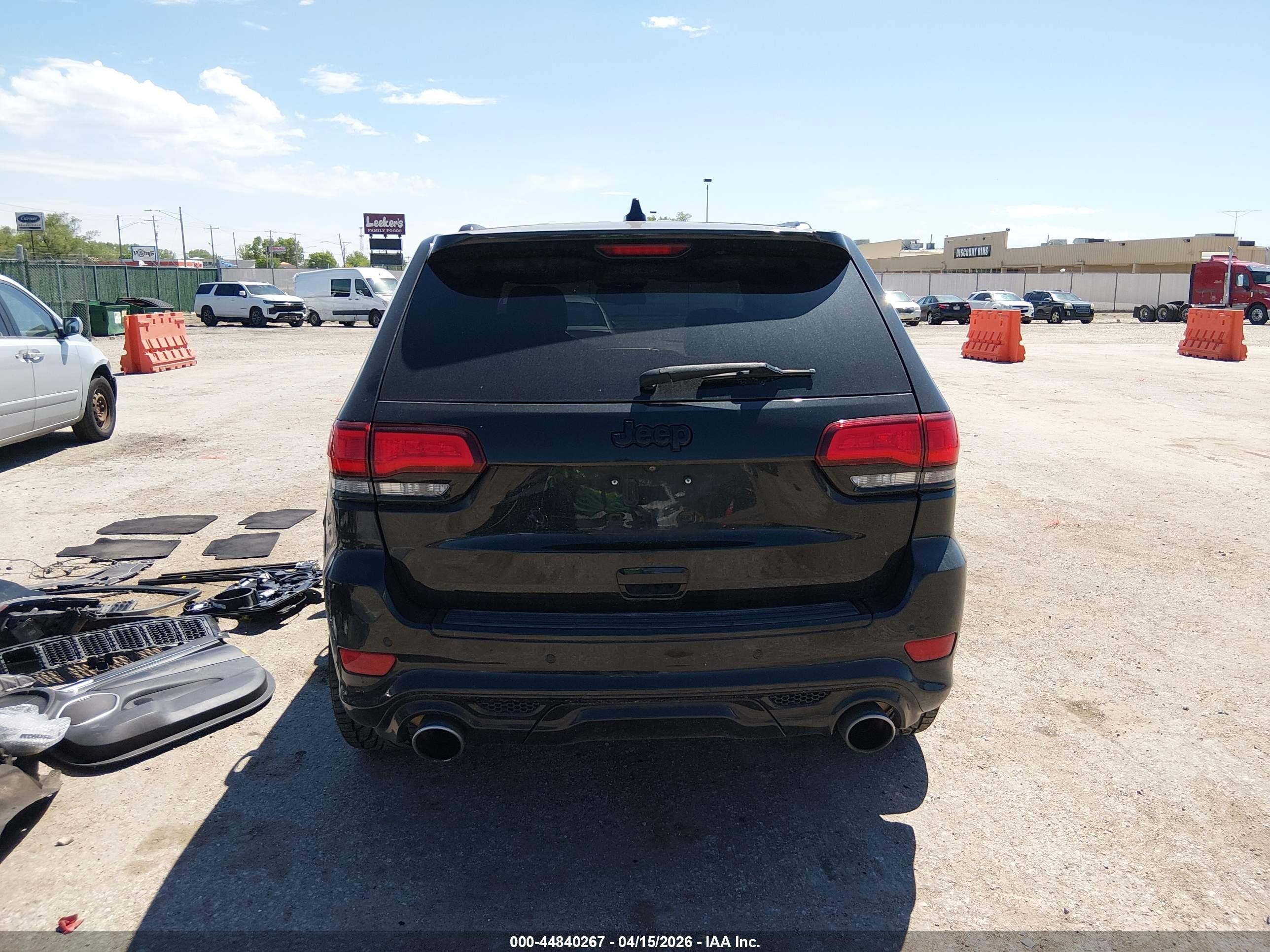 2015 Jeep Grand Cherokee Srt Black vin: 1C4RJFDJ0FC950540