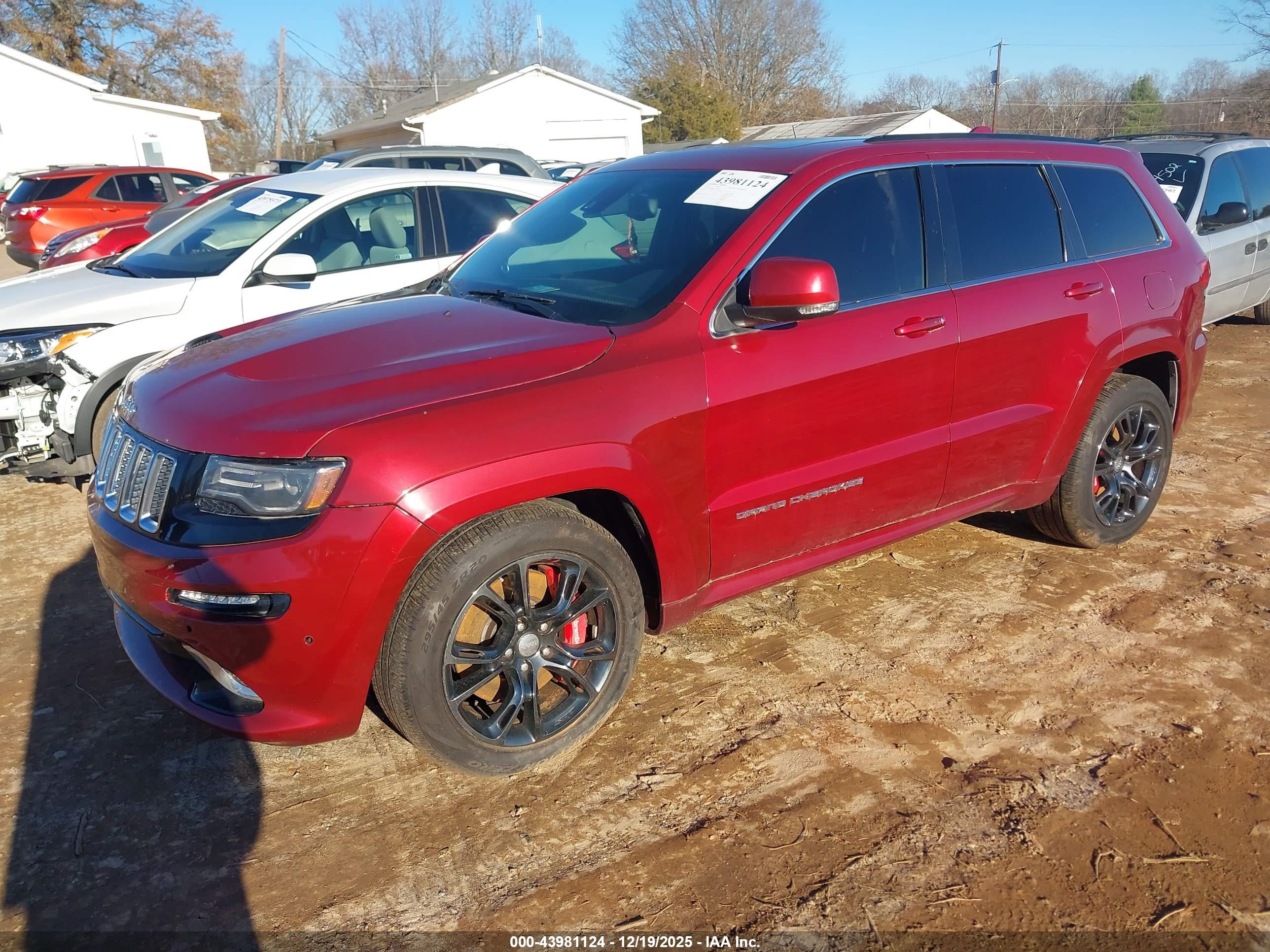 2014 Jeep Grand Cherokee Srt-8 Бордовый vin: 1C4RJFDJXEC235909