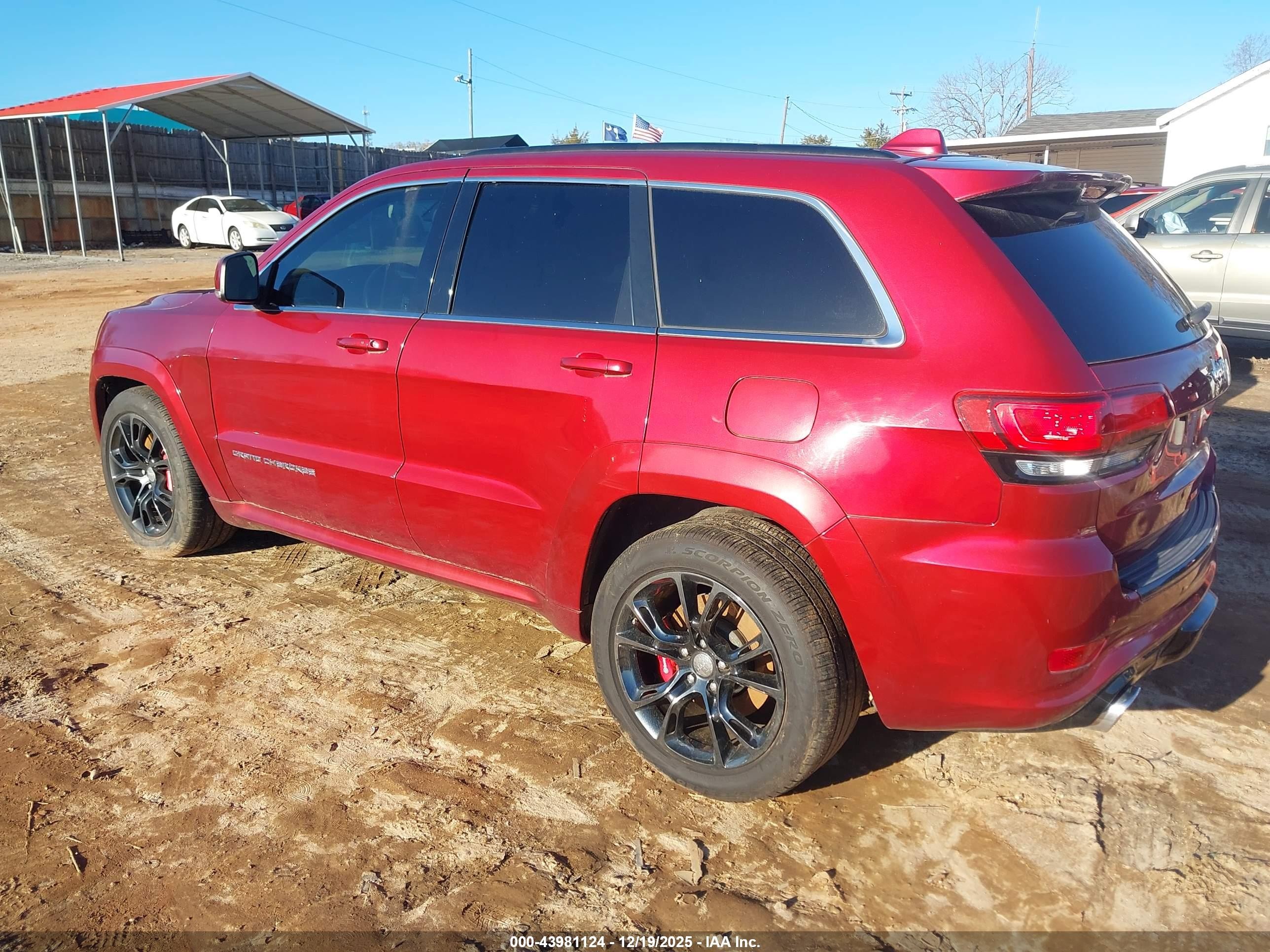 2014 Jeep Grand Cherokee Srt-8 Бордовый vin: 1C4RJFDJXEC235909