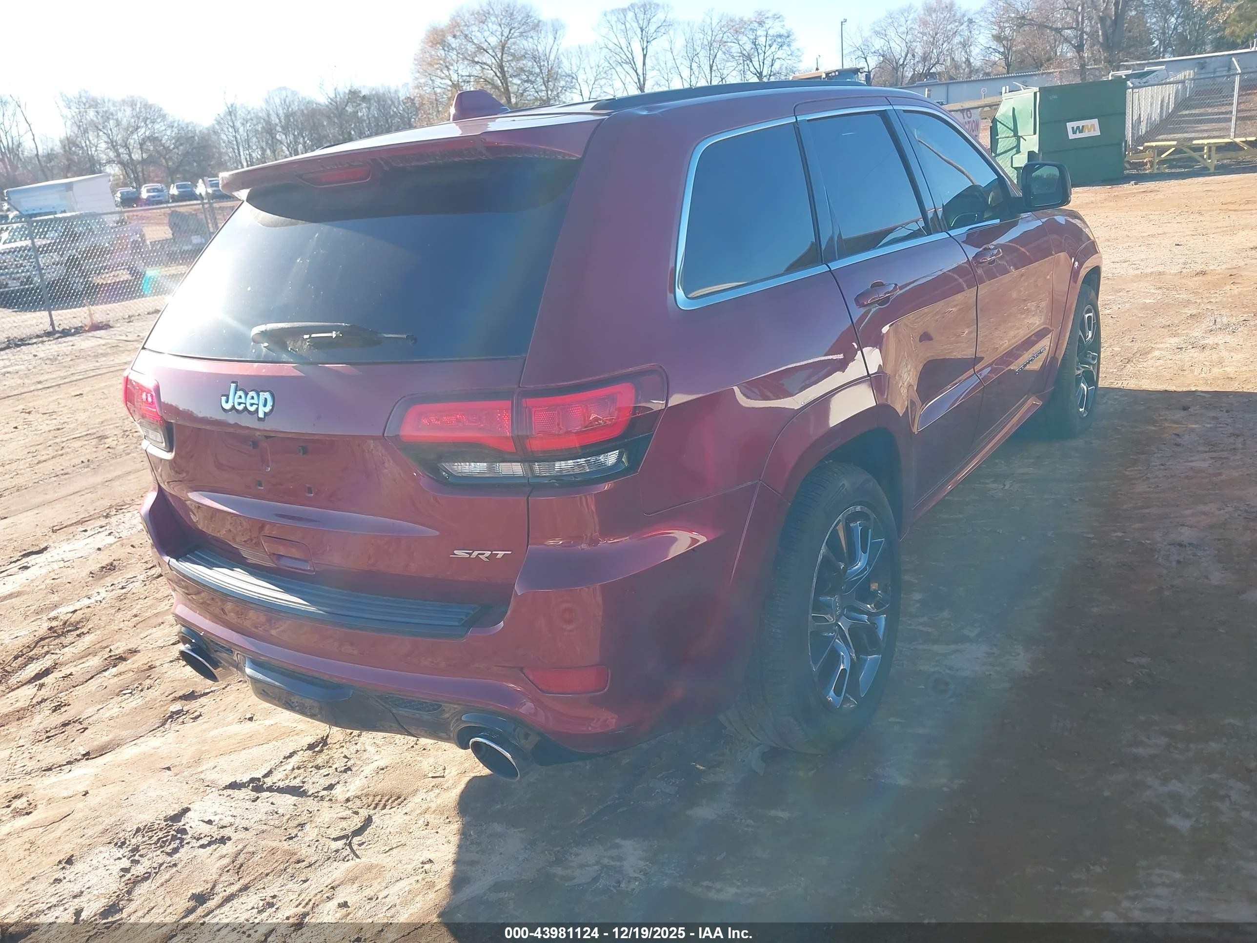2014 Jeep Grand Cherokee Srt-8 Бордовый vin: 1C4RJFDJXEC235909