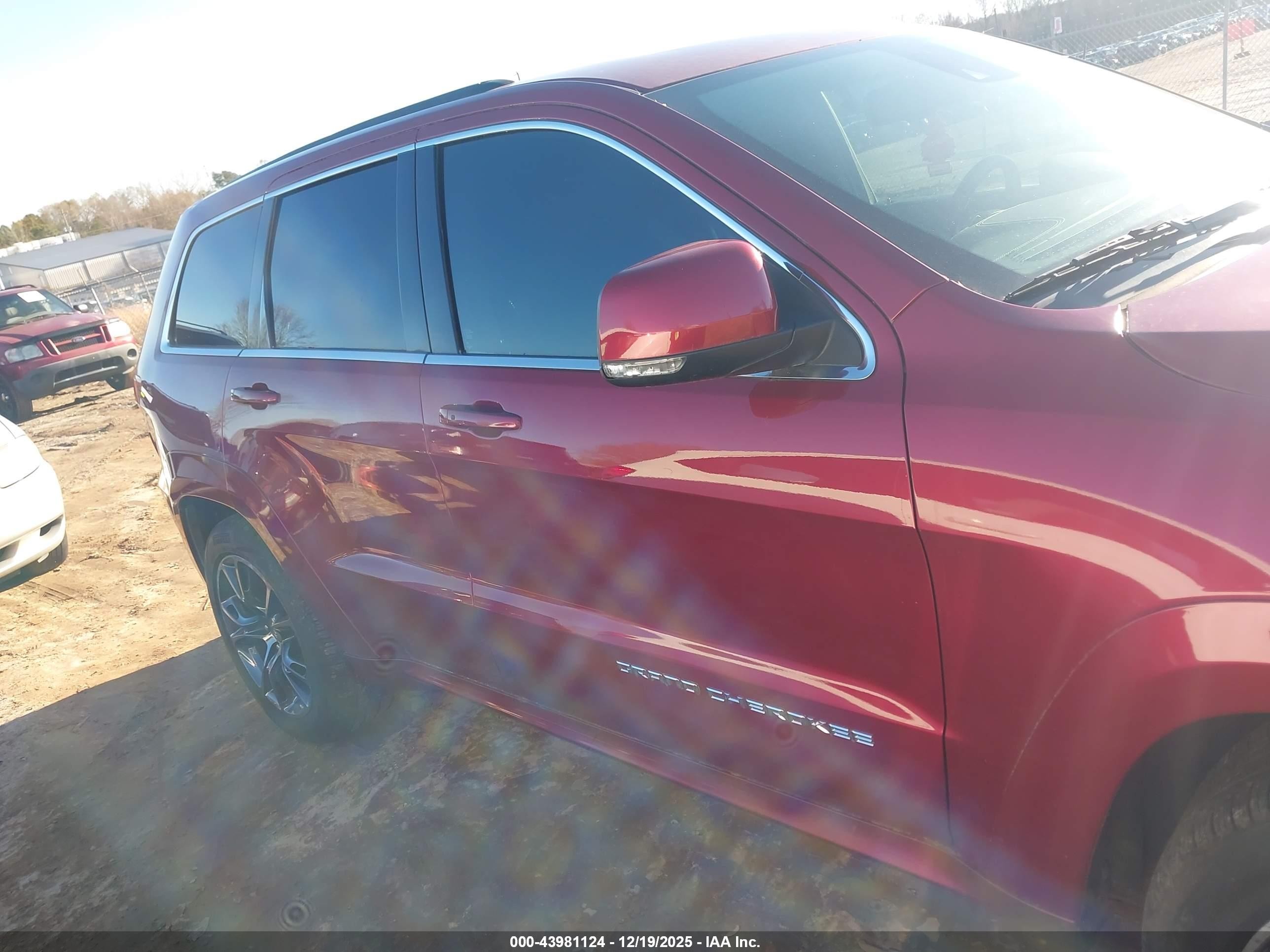2014 Jeep Grand Cherokee Srt-8 Бордовый vin: 1C4RJFDJXEC235909