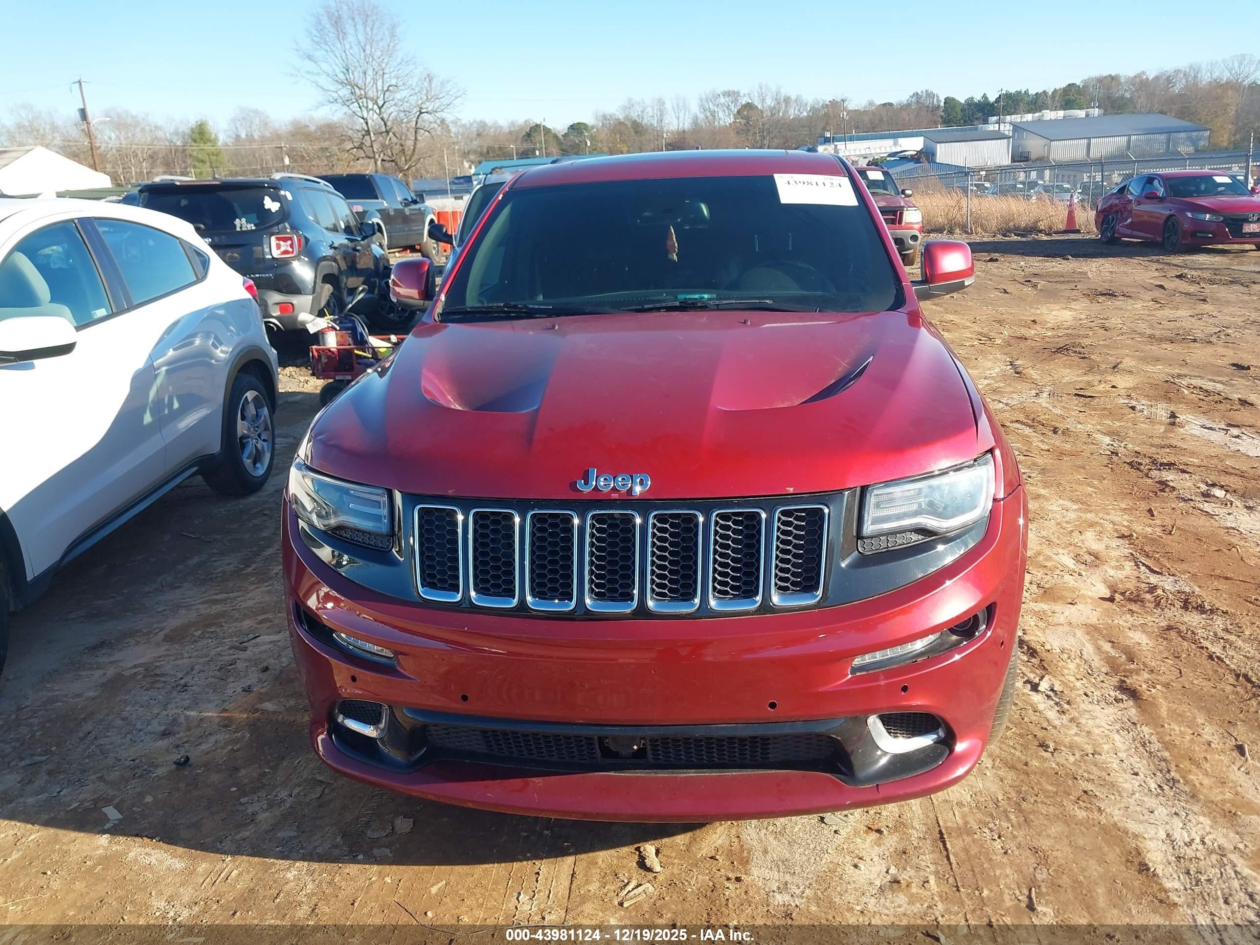 2014 Jeep Grand Cherokee Srt-8 Бордовый vin: 1C4RJFDJXEC235909