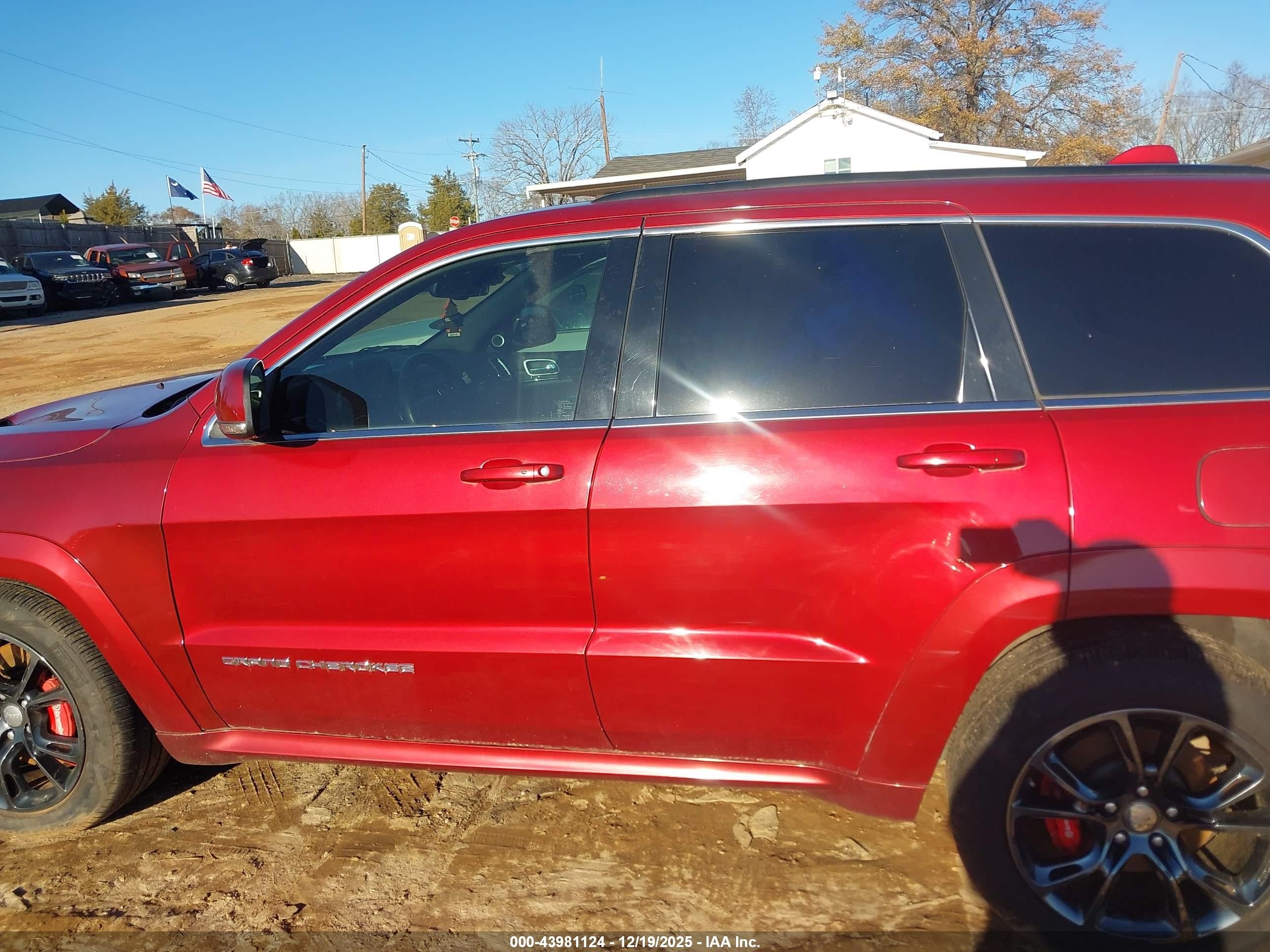 2014 Jeep Grand Cherokee Srt-8 Бордовый vin: 1C4RJFDJXEC235909