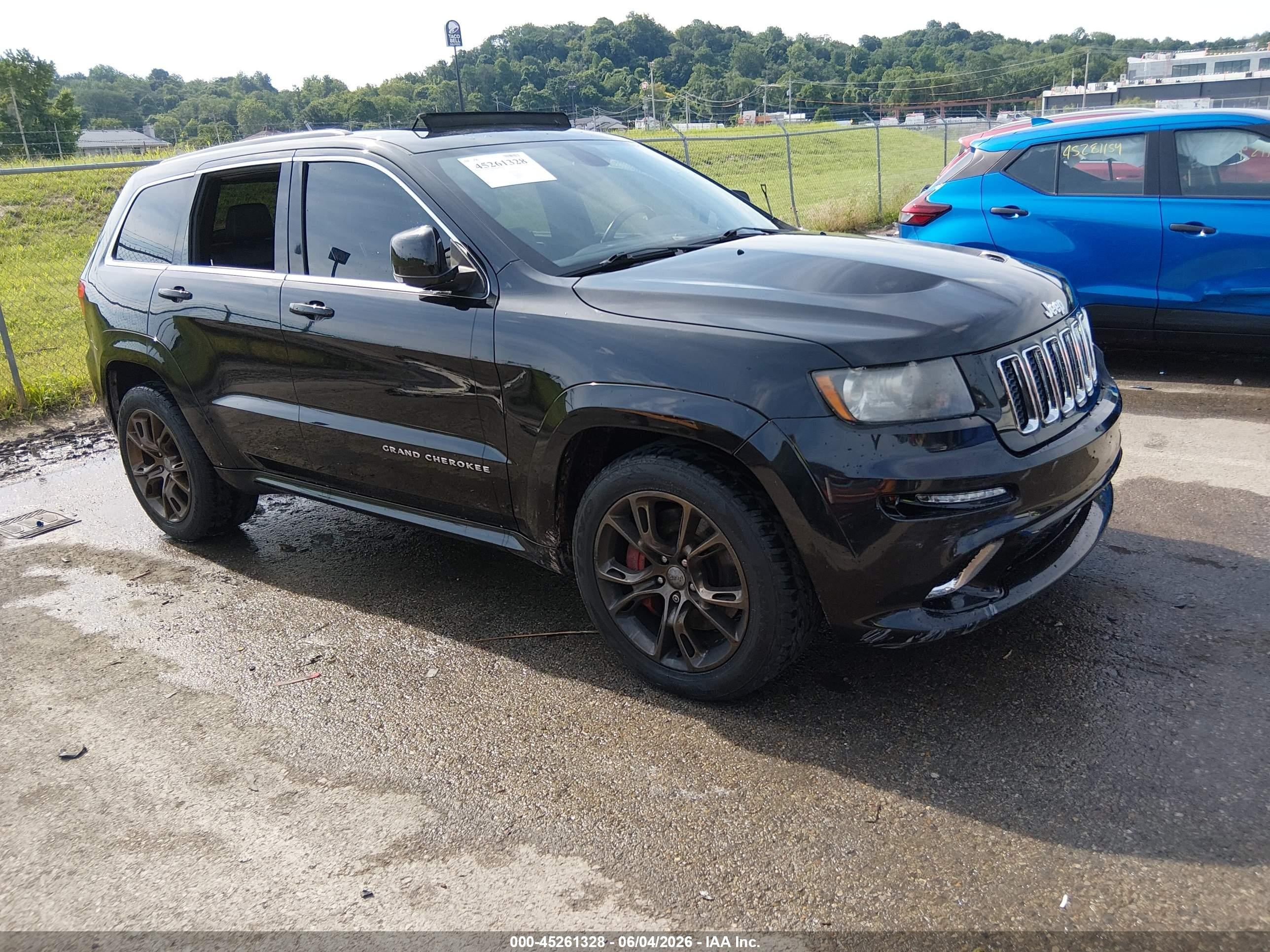 2012 Jeep Grand Cherokee Srt8 Black vin: 1C4RJFDJ1CC113355