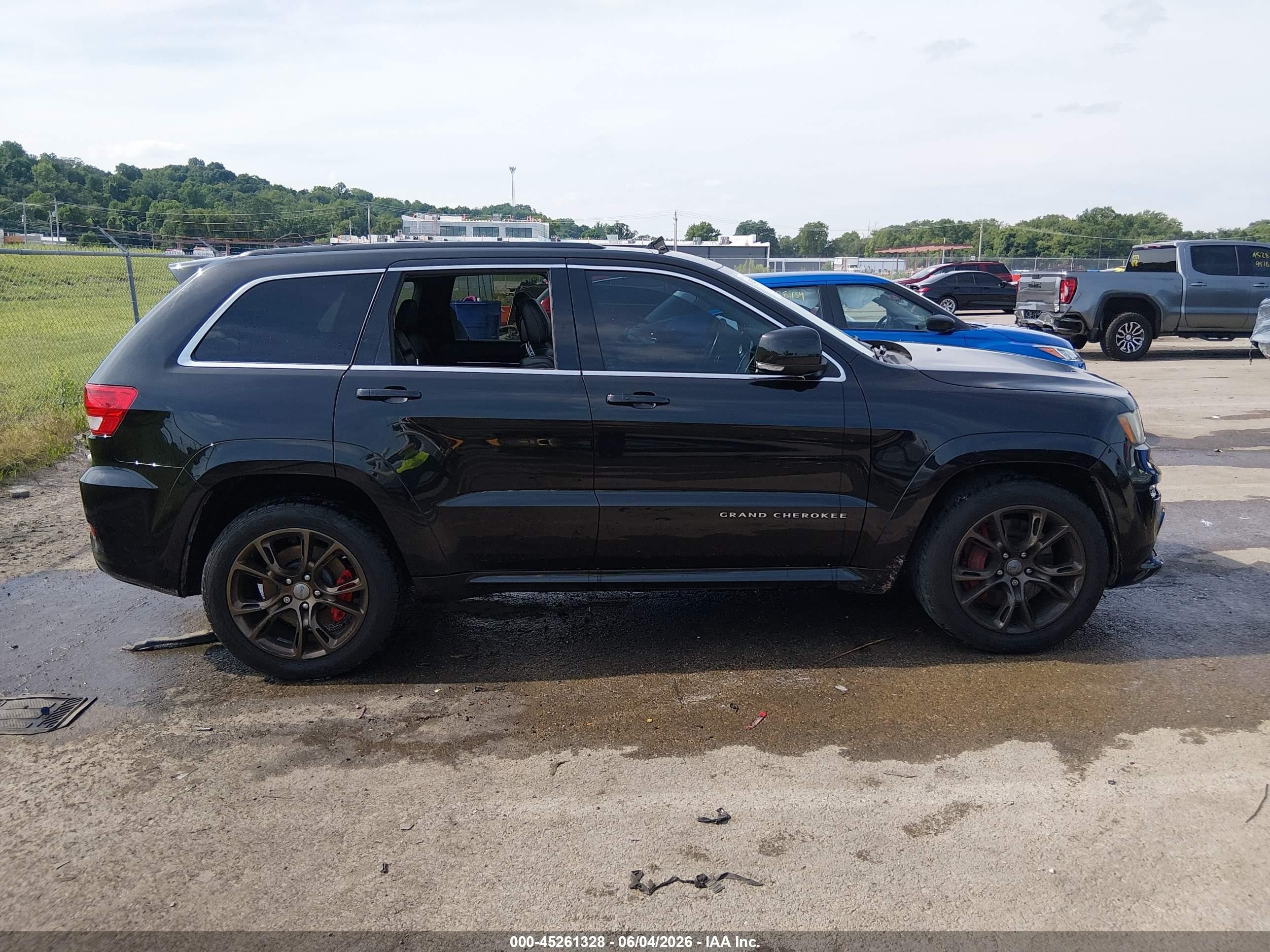 2012 Jeep Grand Cherokee Srt8 Black vin: 1C4RJFDJ1CC113355