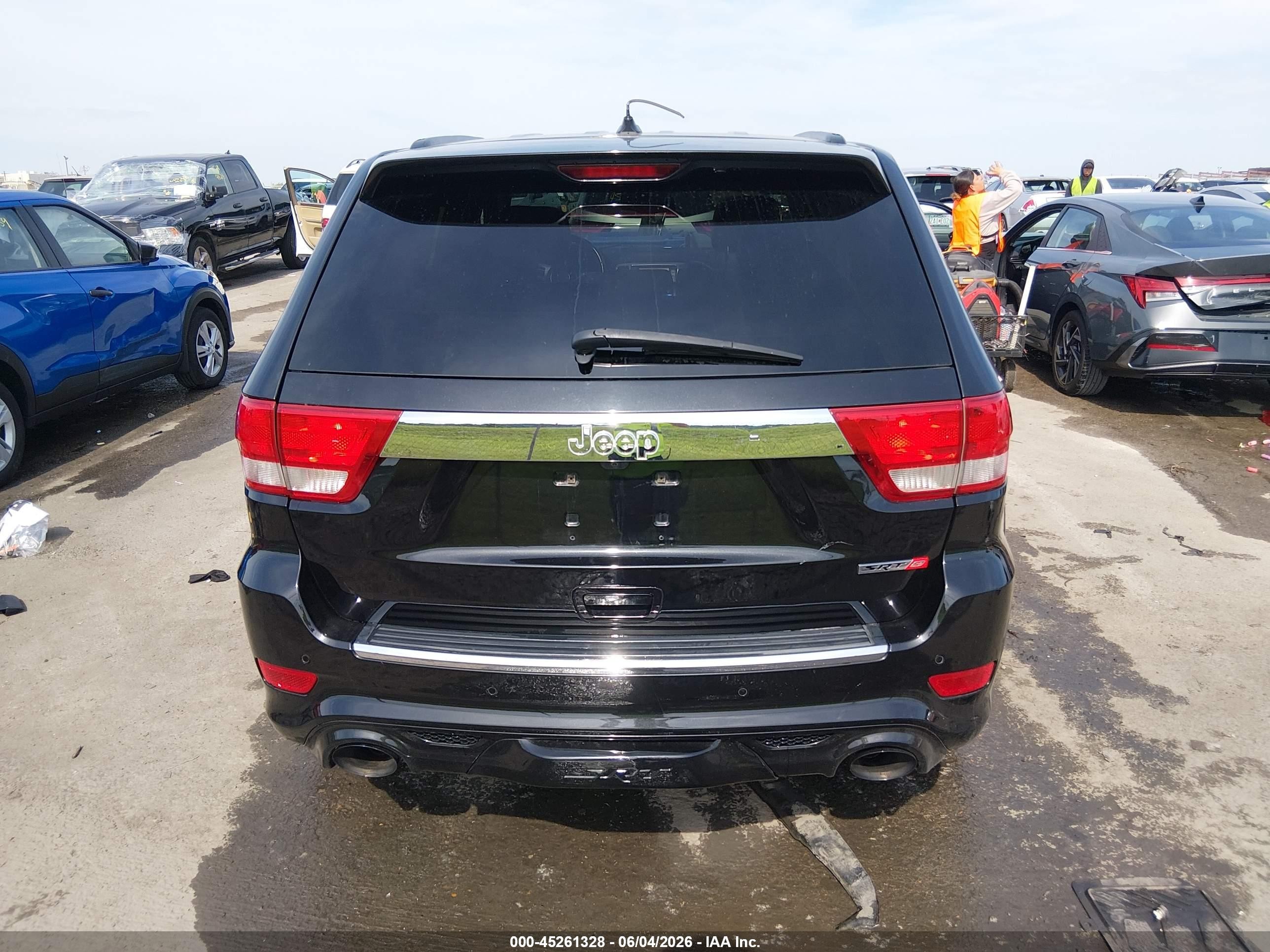2012 Jeep Grand Cherokee Srt8 Black vin: 1C4RJFDJ1CC113355