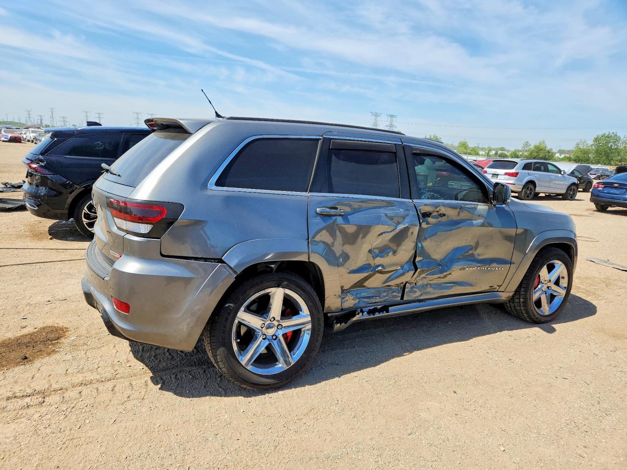 2012 Jeep Grand Cherokee Srt-8 Gray vin: 1C4RJFDJ1CC260694