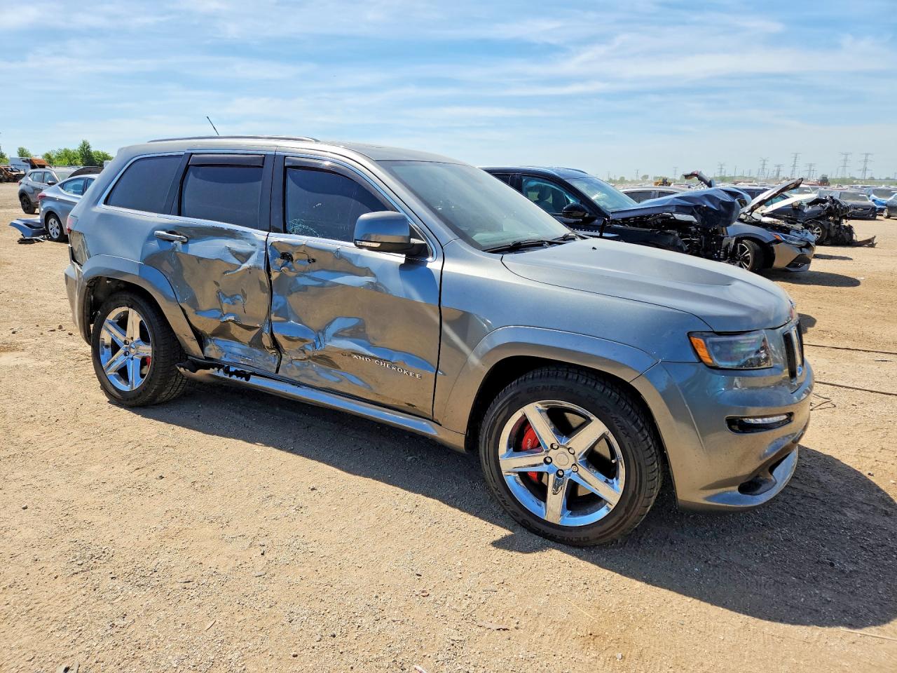 2012 Jeep Grand Cherokee Srt-8 Gray vin: 1C4RJFDJ1CC260694