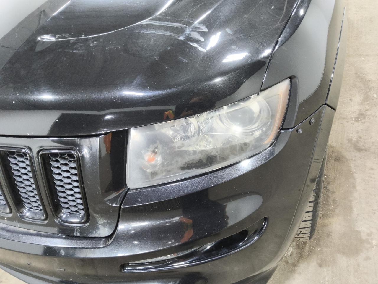 2012 Jeep Grand Cherokee Srt-8 Black vin: 1C4RJFDJ1CC289063 Damage: Front Bumper/Cover, Broken, Replacement Required