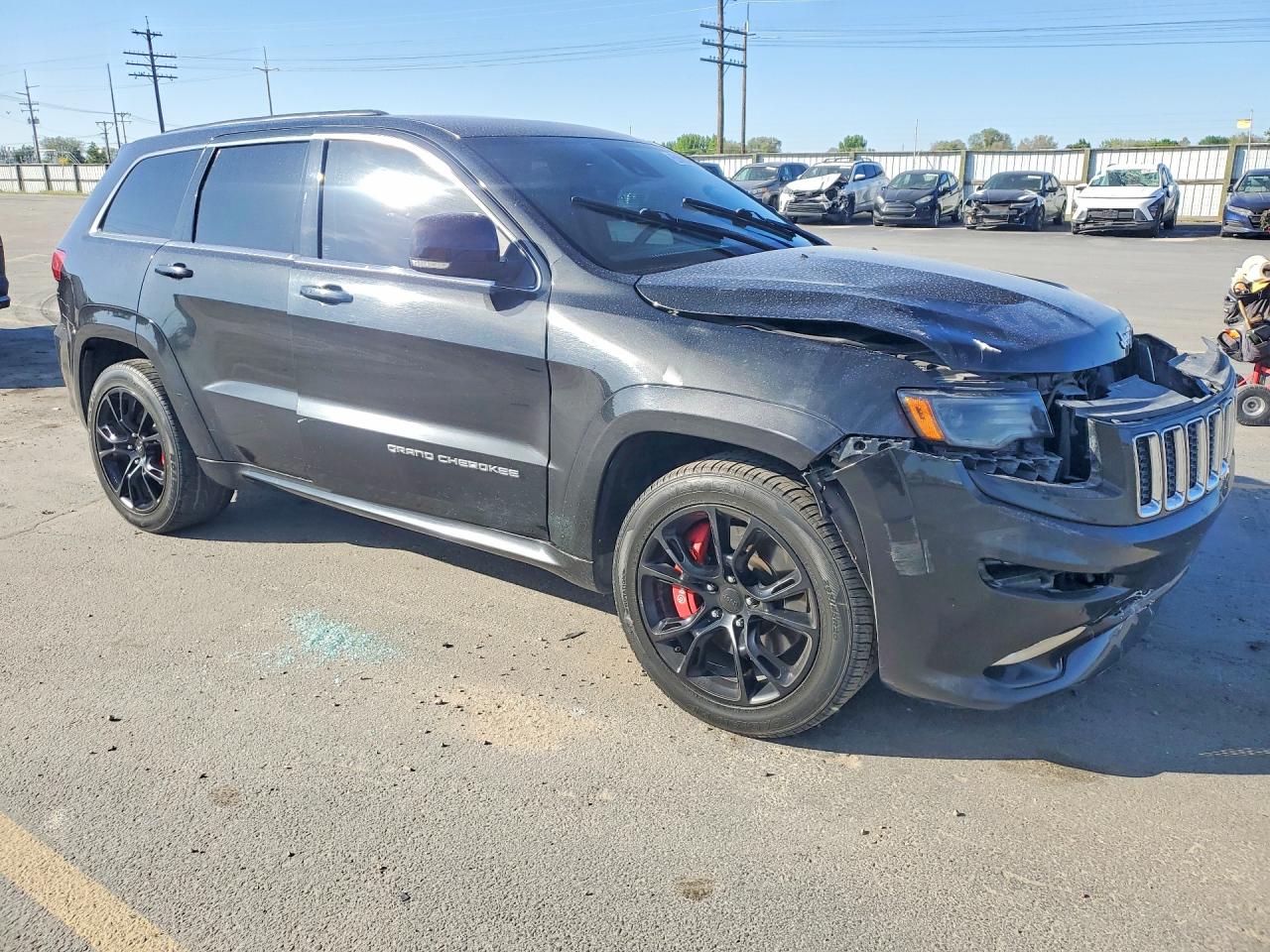 2014 Jeep Grand Cherokee Srt-8 Black vin: 1C4RJFDJ1EC569472