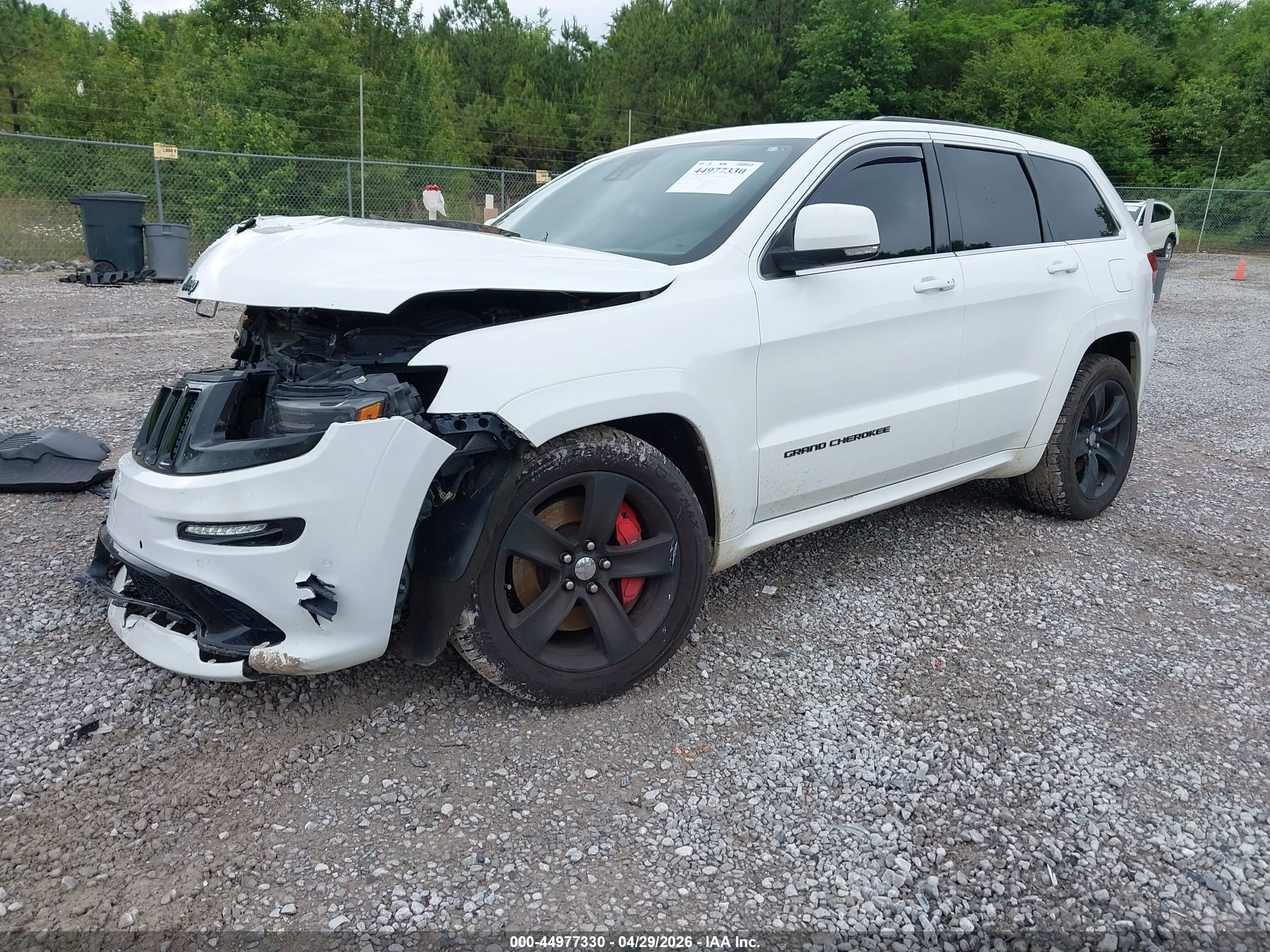 2015 Jeep Grand Cherokee Srt White vin: 1C4RJFDJ1FC683411