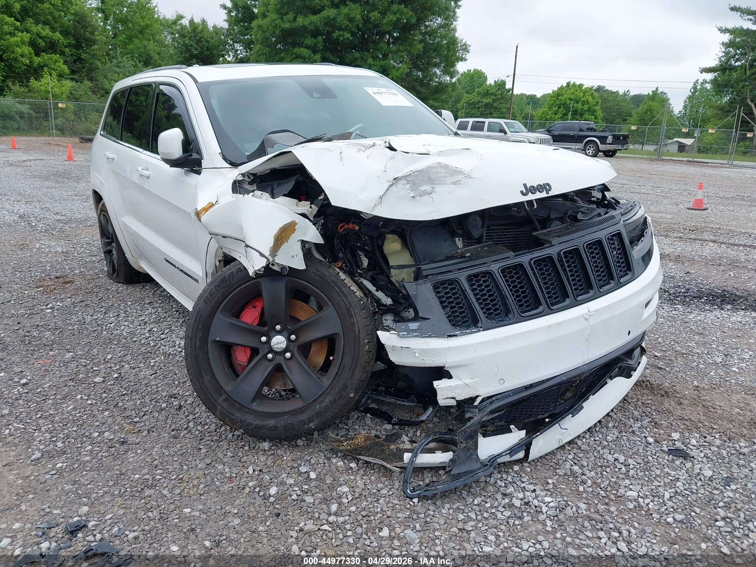 2015 Jeep Grand Cherokee Srt White vin: 1C4RJFDJ1FC683411