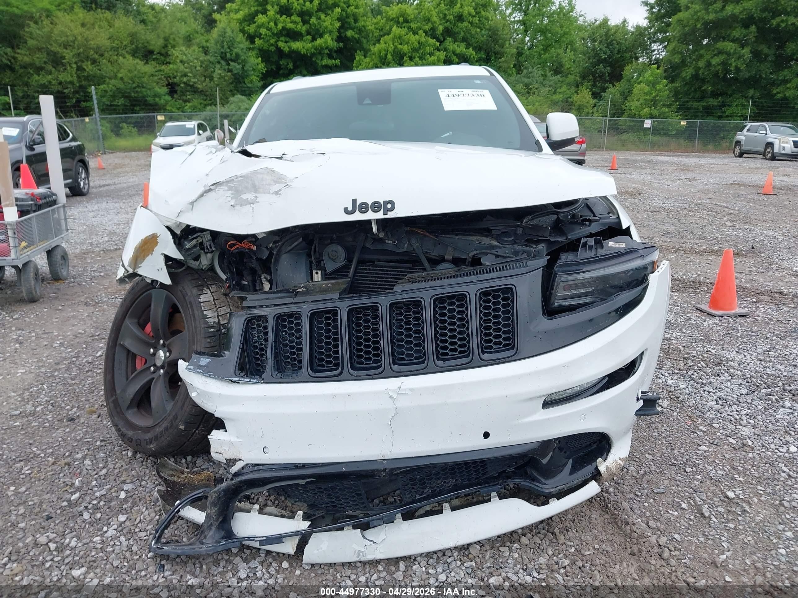 2015 Jeep Grand Cherokee Srt White vin: 1C4RJFDJ1FC683411