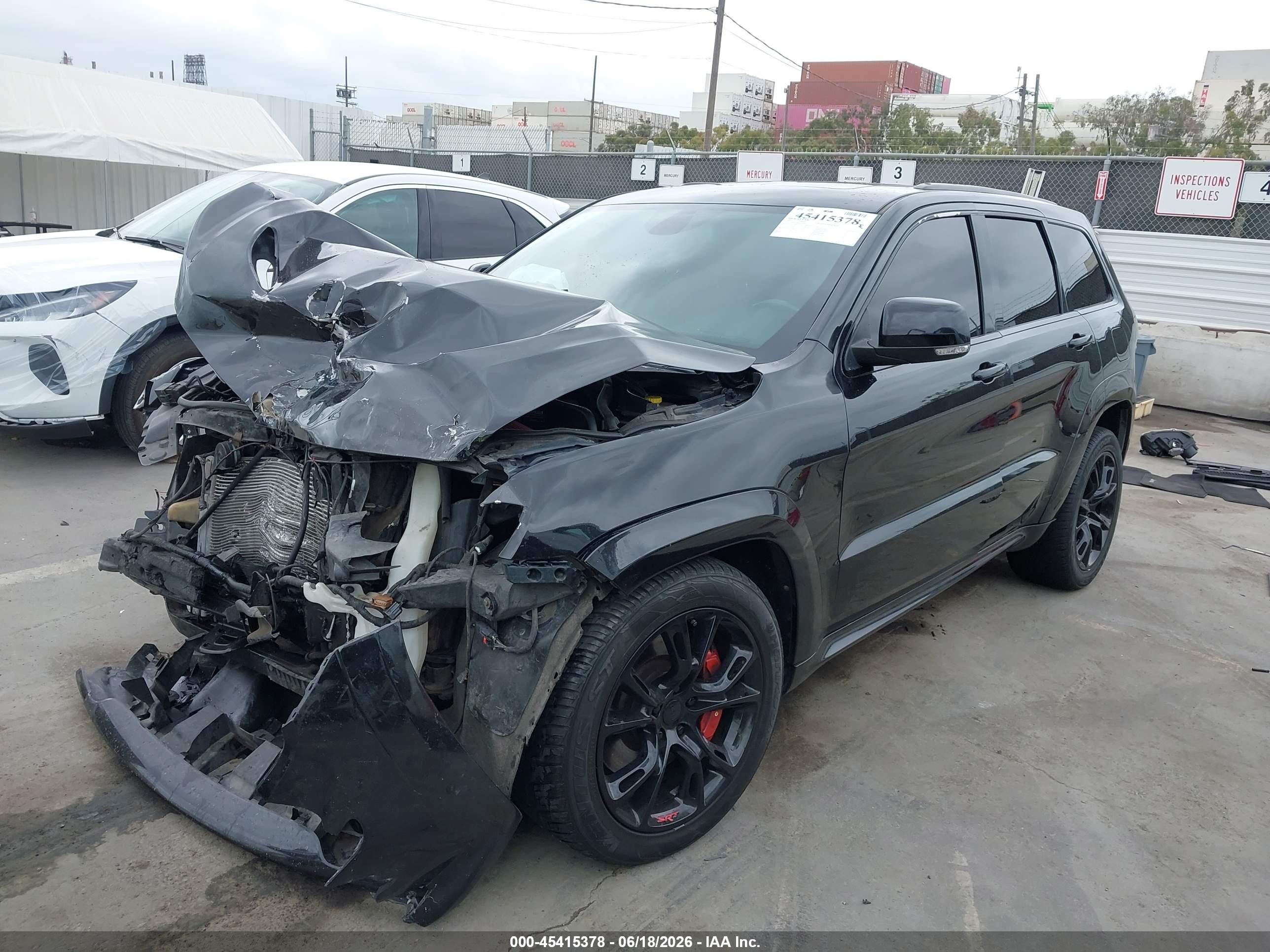 2012 Jeep Grand Cherokee Srt8 Black vin: 1C4RJFDJ2CC328775