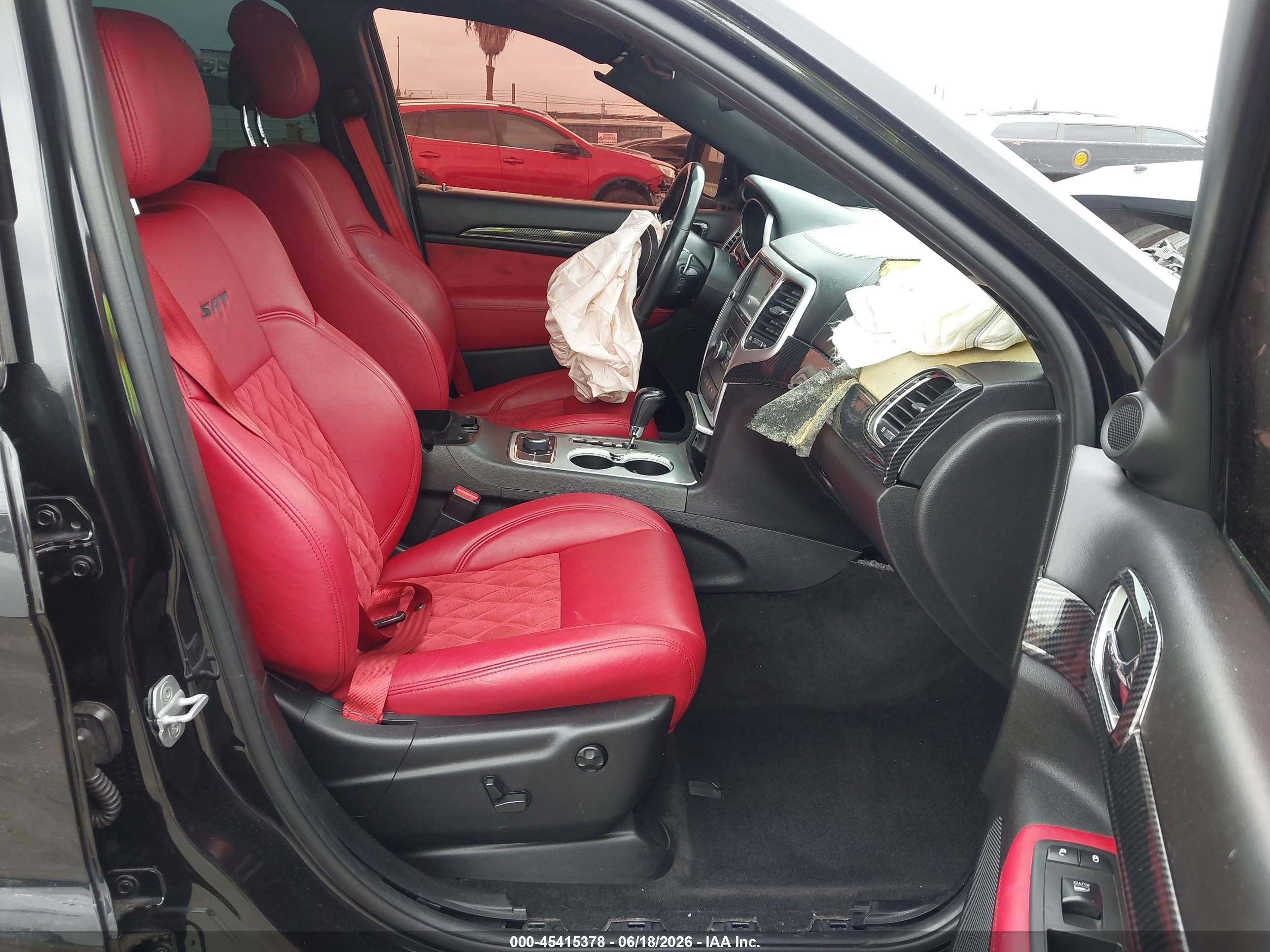 2012 Jeep Grand Cherokee Srt8 Black vin: 1C4RJFDJ2CC328775