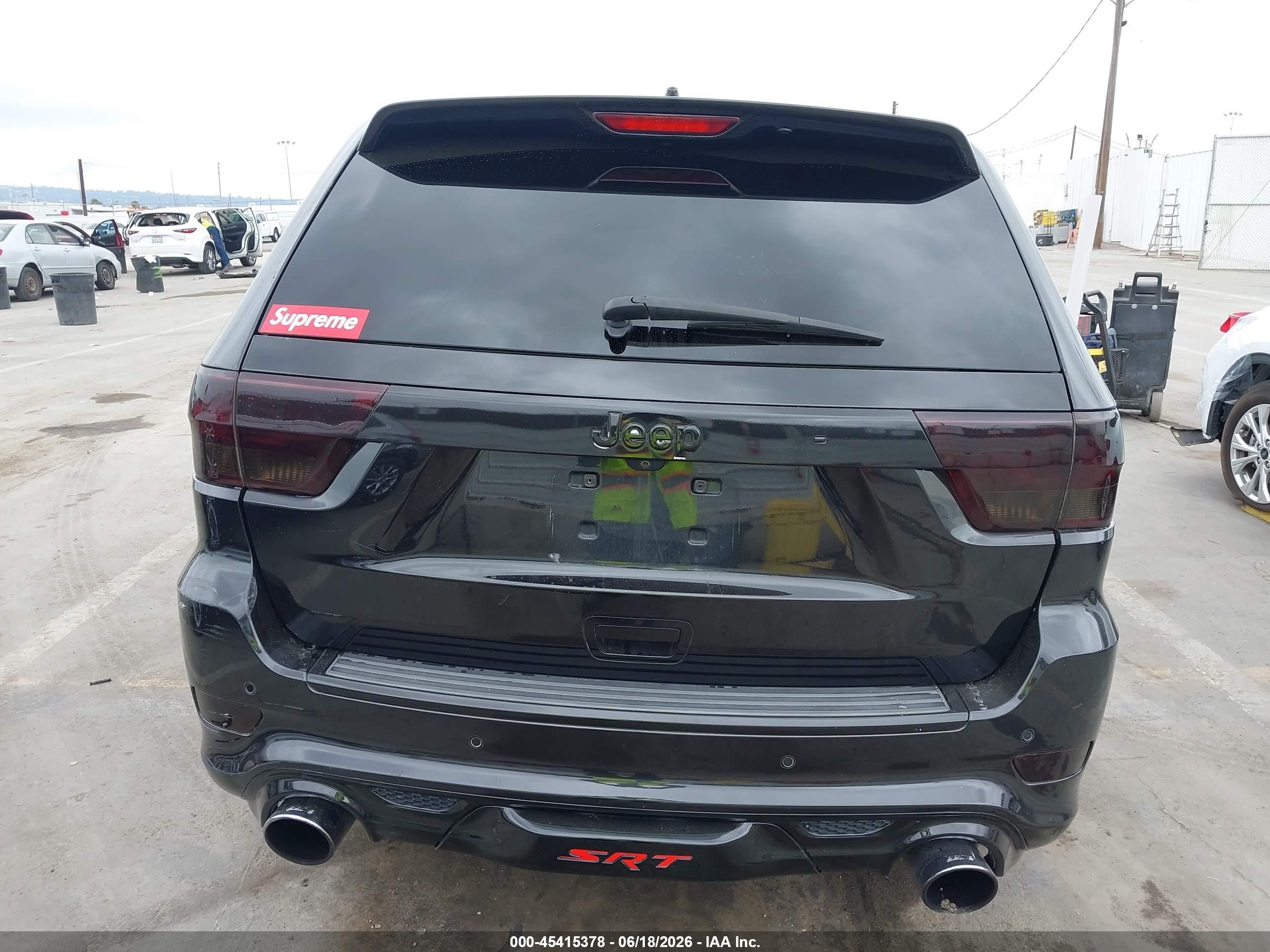 2012 Jeep Grand Cherokee Srt8 Black vin: 1C4RJFDJ2CC328775