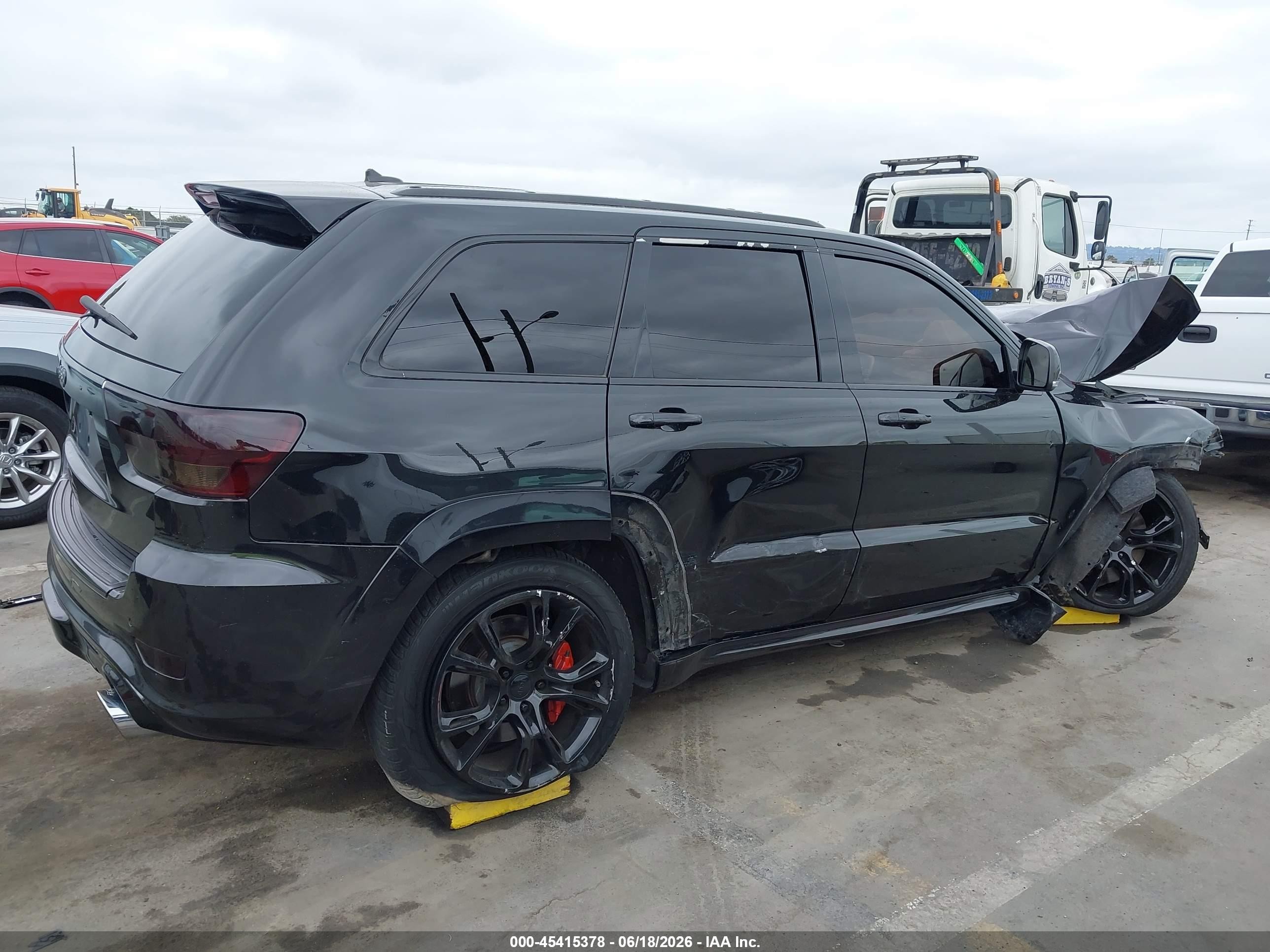 2012 Jeep Grand Cherokee Srt8 Black vin: 1C4RJFDJ2CC328775