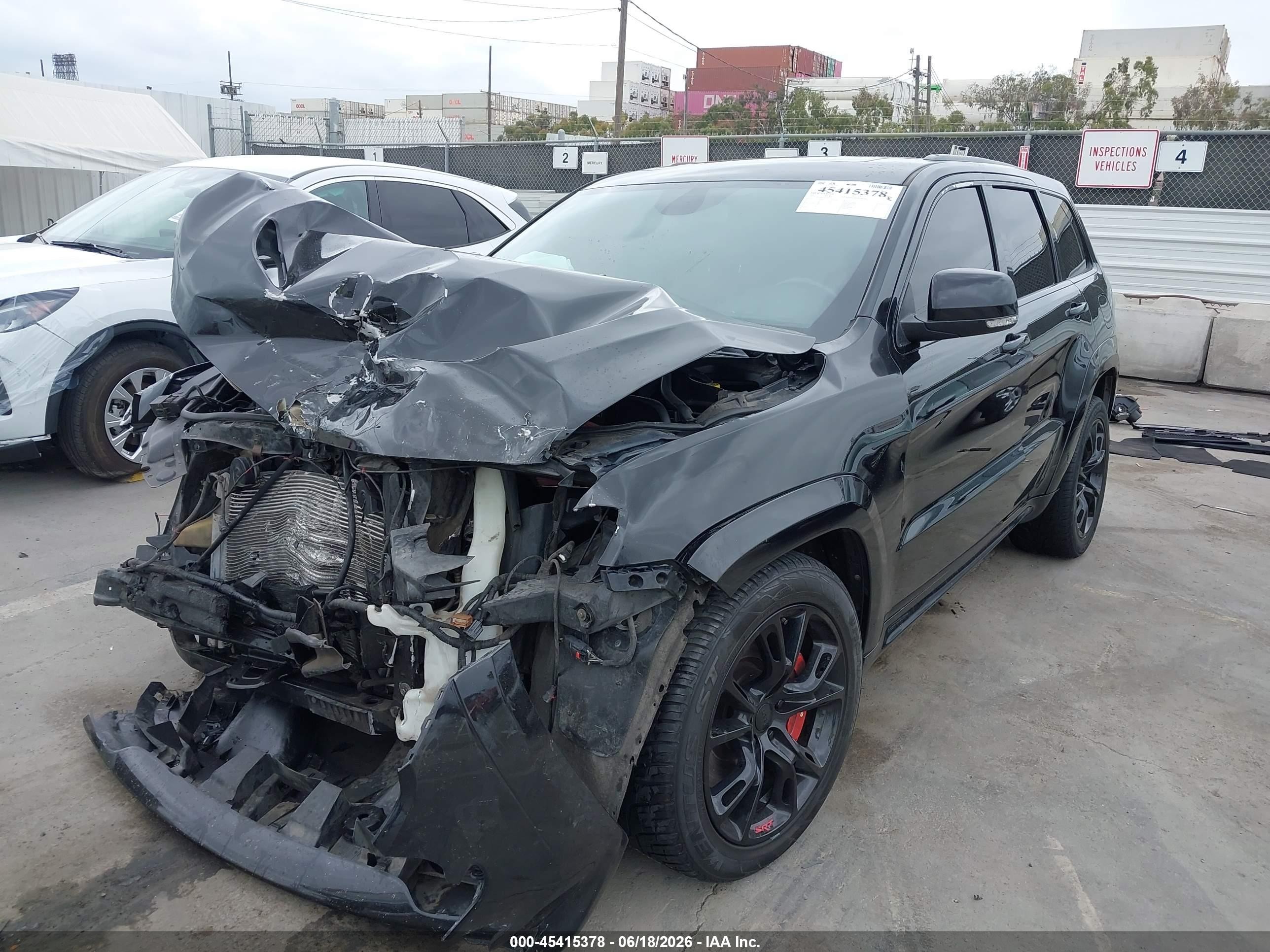 2012 Jeep Grand Cherokee Srt8 Black vin: 1C4RJFDJ2CC328775