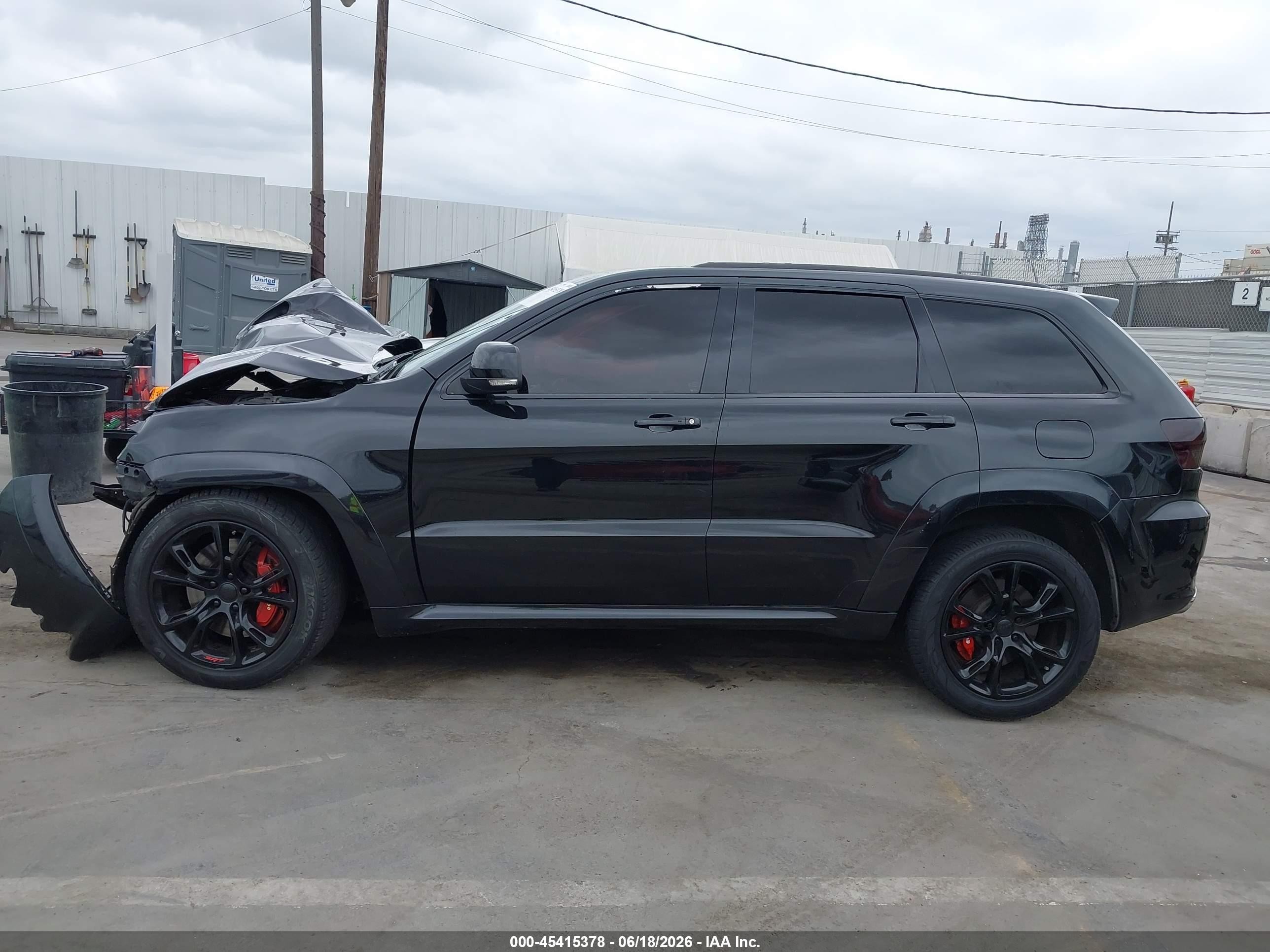 2012 Jeep Grand Cherokee Srt8 Black vin: 1C4RJFDJ2CC328775