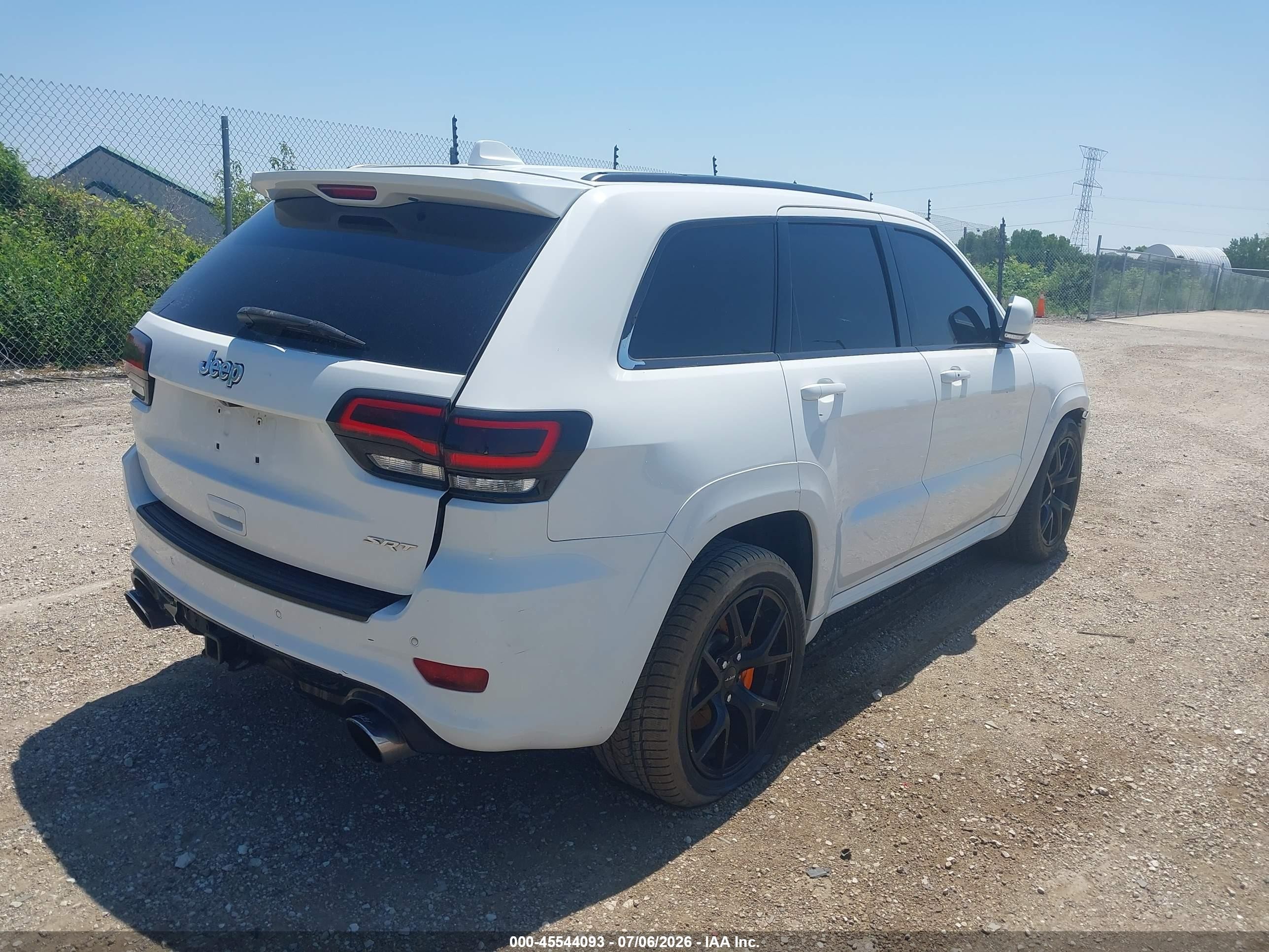 2014 Jeep Grand Cherokee Srt8 White vin: 1C4RJFDJ2EC377171