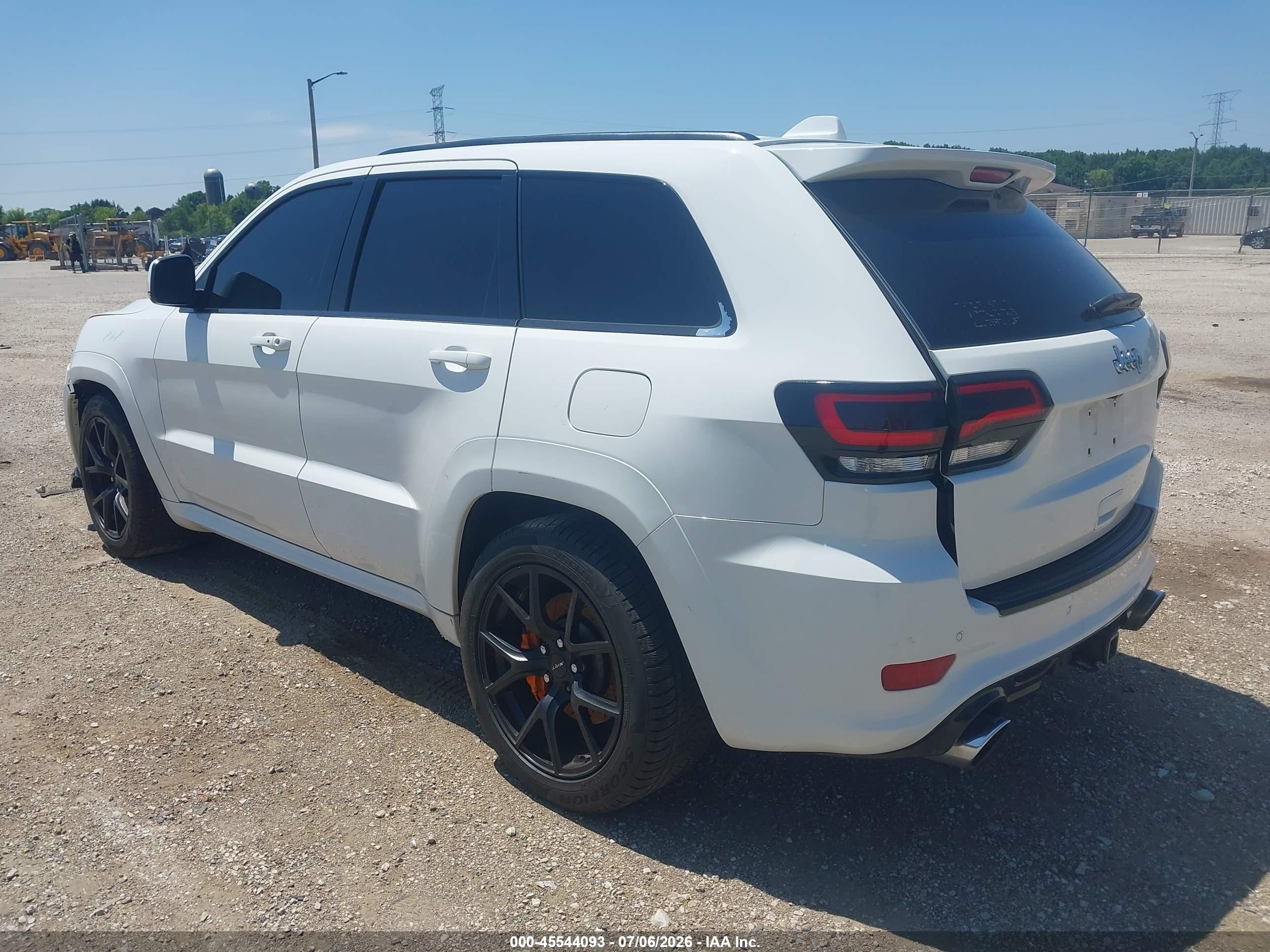 2014 Jeep Grand Cherokee Srt8 White vin: 1C4RJFDJ2EC377171