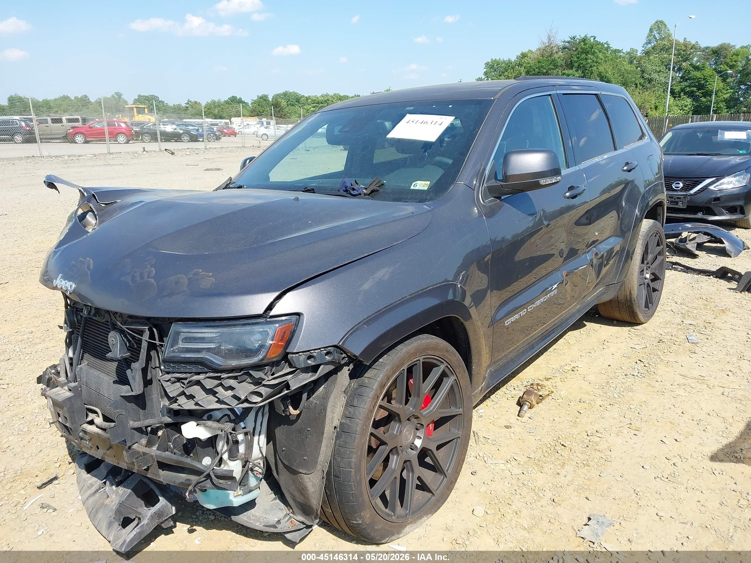 2014 Jeep Grand Cherokee Srt8 Gray vin: 1C4RJFDJ2EC478890
