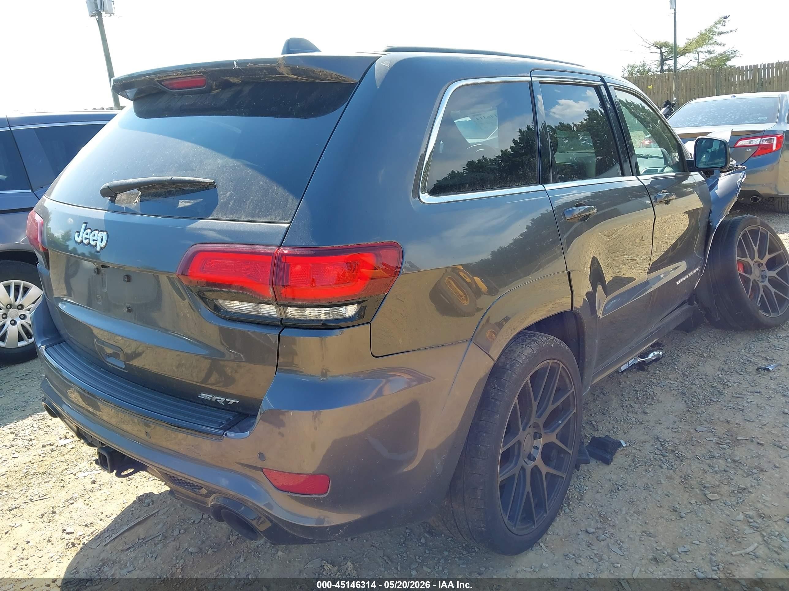 2014 Jeep Grand Cherokee Srt8 Gray vin: 1C4RJFDJ2EC478890