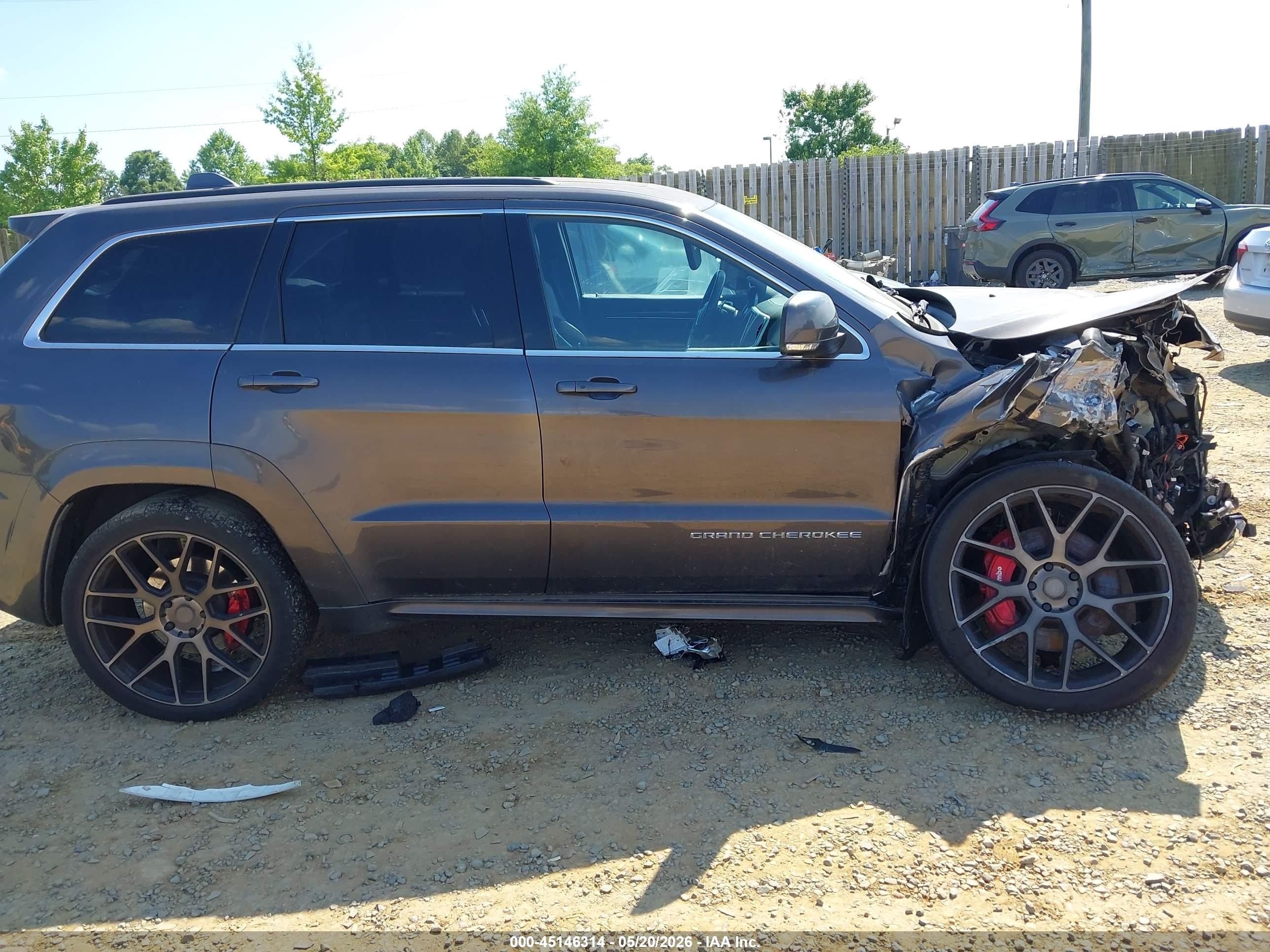 2014 Jeep Grand Cherokee Srt8 Gray vin: 1C4RJFDJ2EC478890