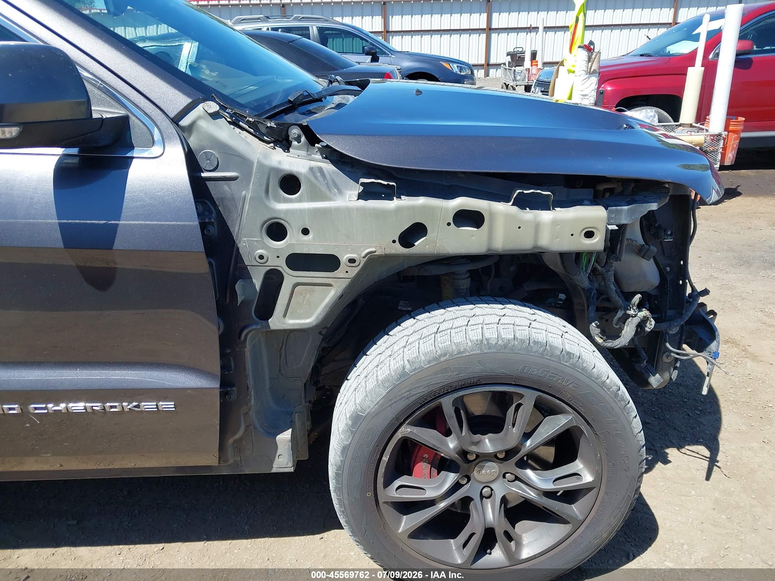 2014 Jeep Grand Cherokee Srt Gray vin: 1C4RJFDJ2EC569643