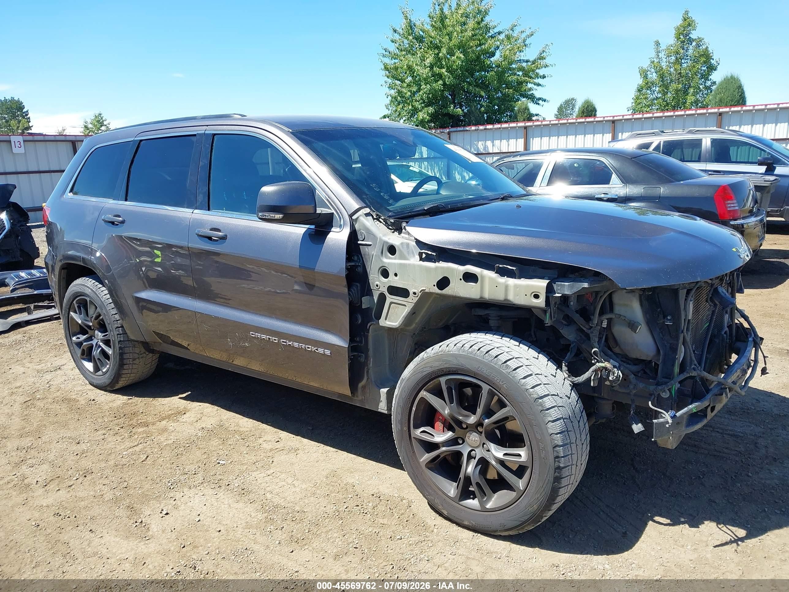 2014 Jeep Grand Cherokee Srt Gray vin: 1C4RJFDJ2EC569643