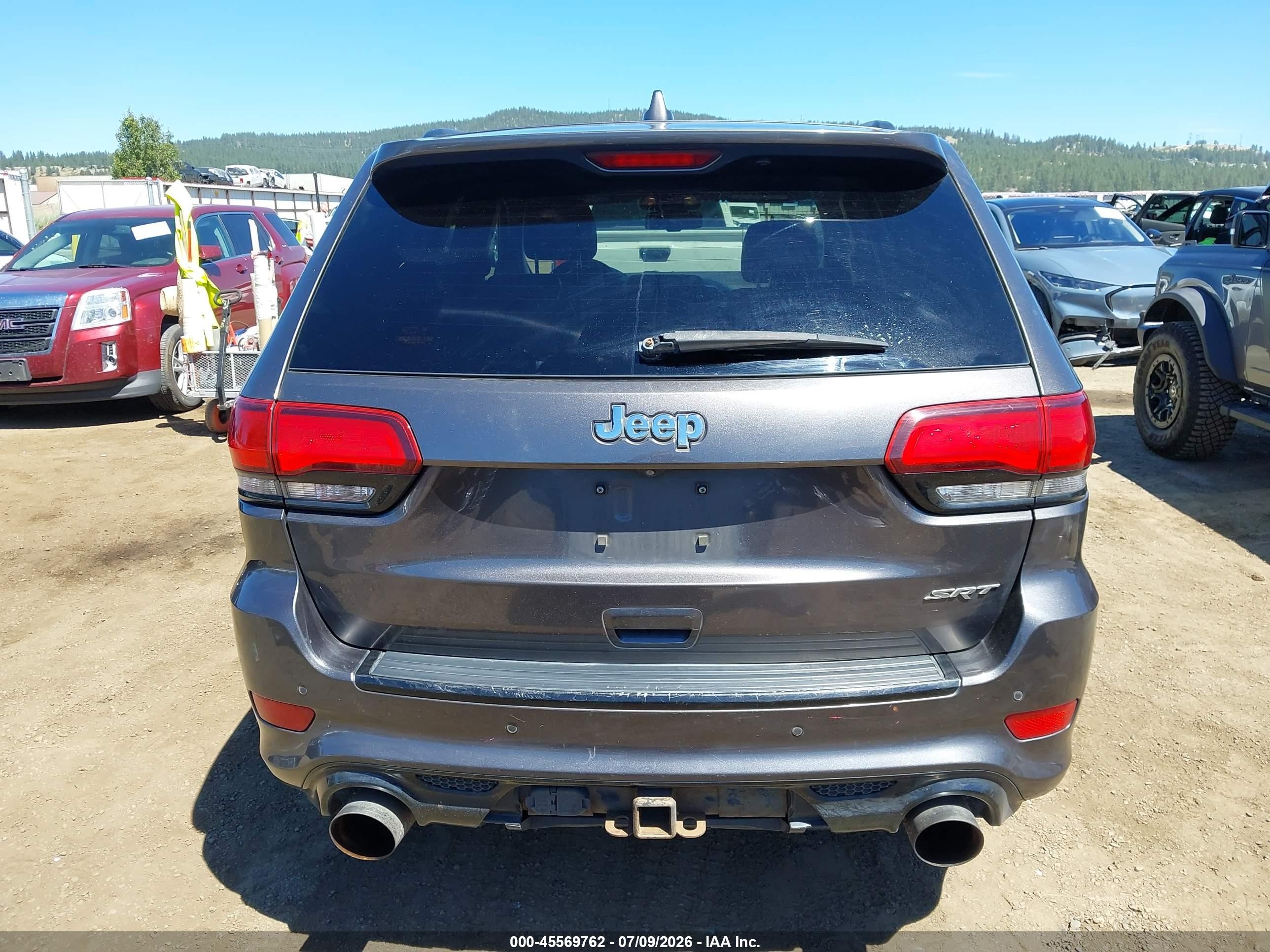 2014 Jeep Grand Cherokee Srt Gray vin: 1C4RJFDJ2EC569643