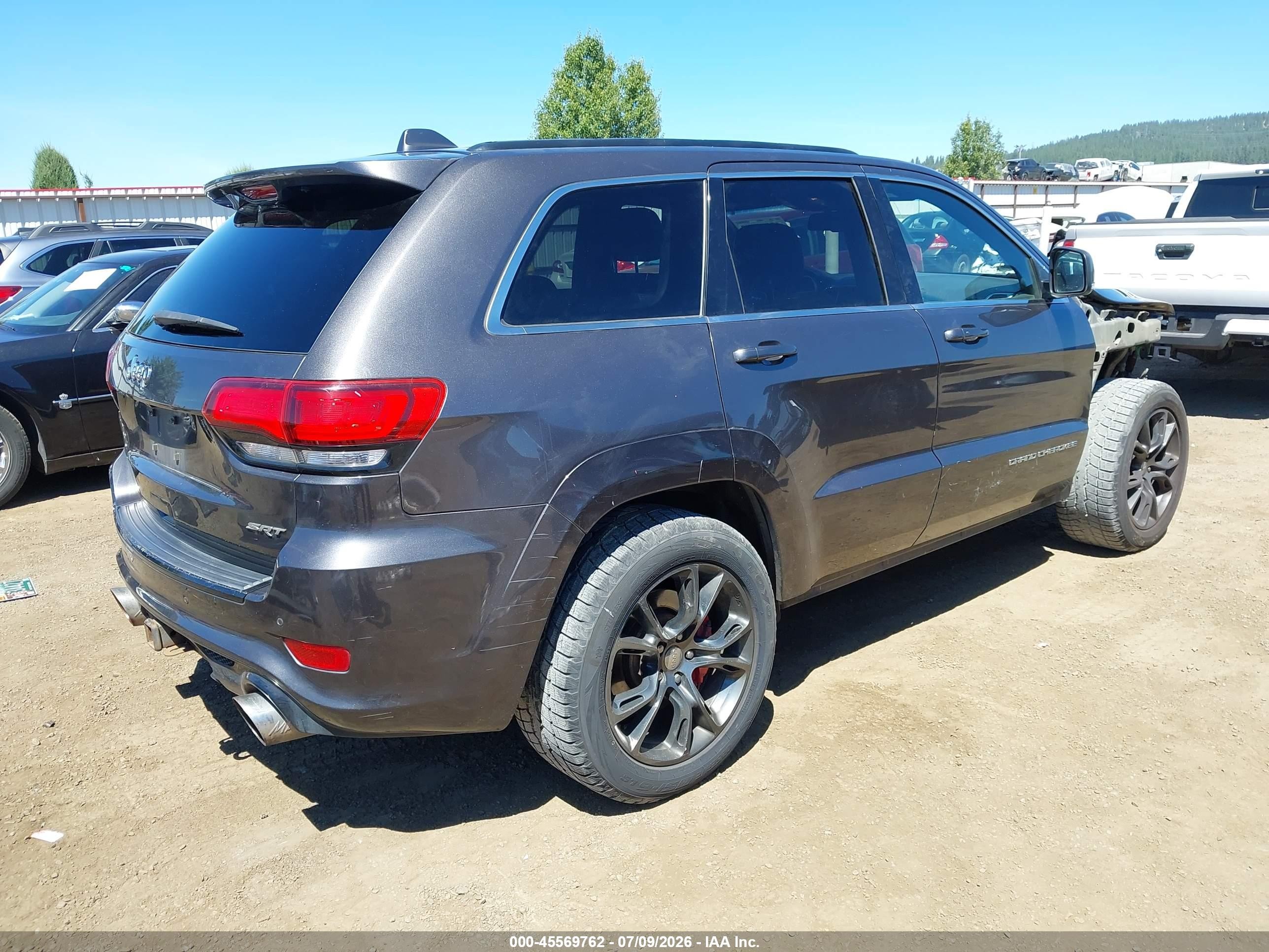 2014 Jeep Grand Cherokee Srt Gray vin: 1C4RJFDJ2EC569643