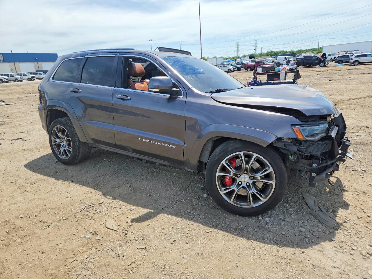 2014 Jeep Grand Cherokee Srt-8 Gray vin: 1C4RJFDJ3EC124070