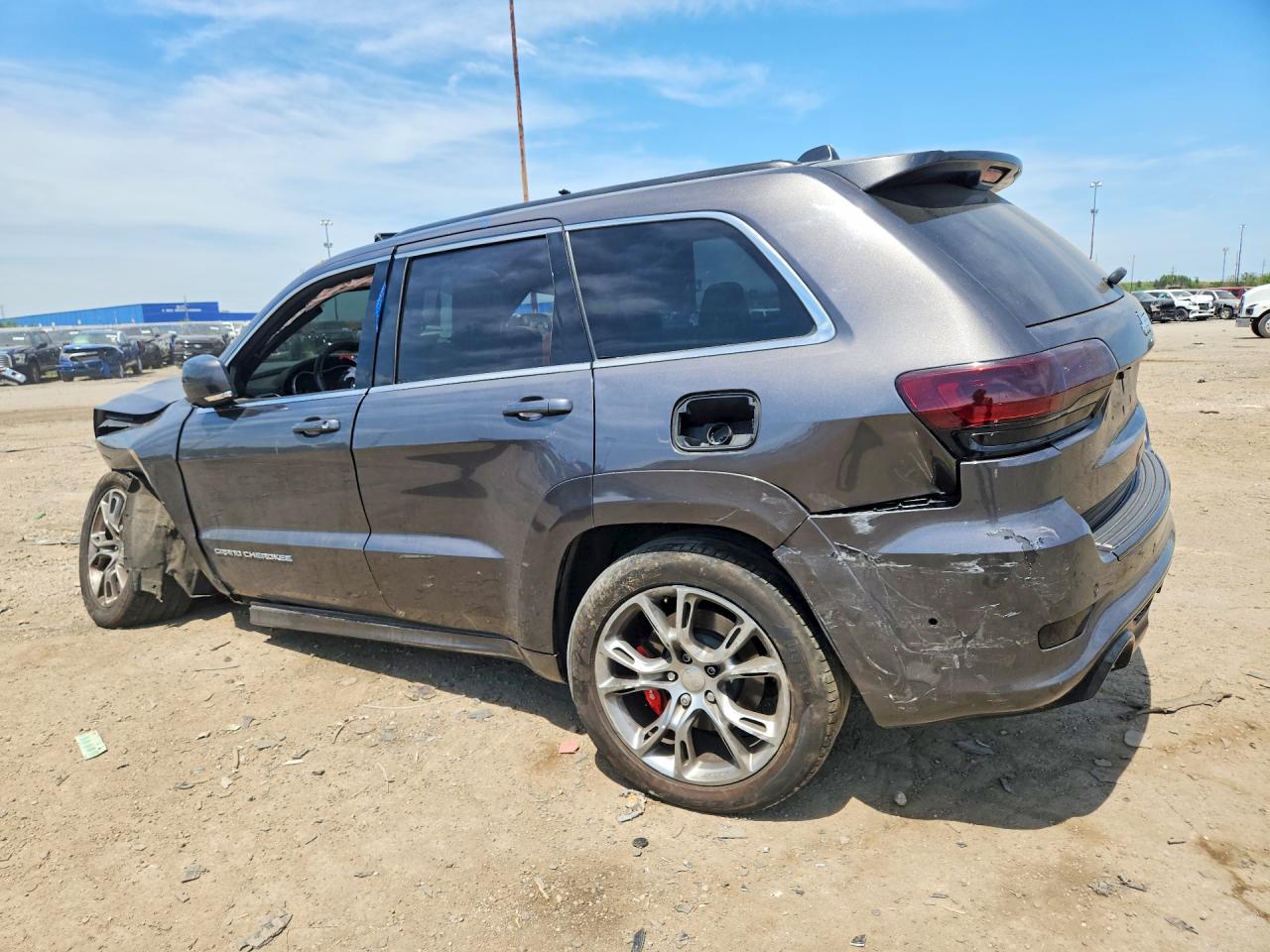 2014 Jeep Grand Cherokee Srt-8 Gray vin: 1C4RJFDJ3EC124070
