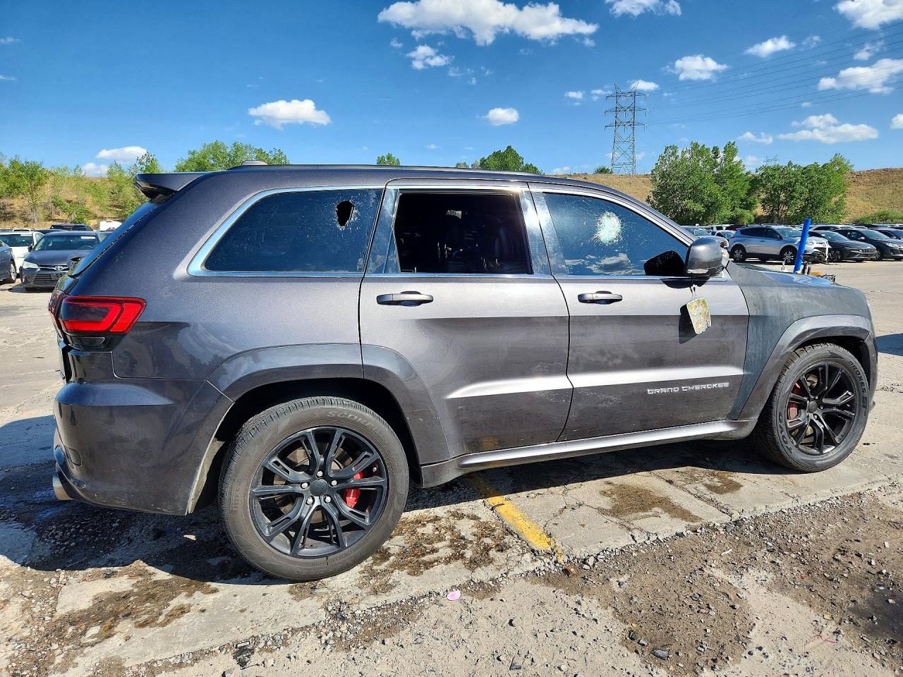 2014 Jeep Grand Cherokee Srt-8 Gray vin: 1C4RJFDJ3EC218949