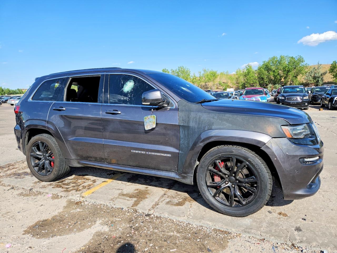 2014 Jeep Grand Cherokee Srt-8 Gray vin: 1C4RJFDJ3EC218949