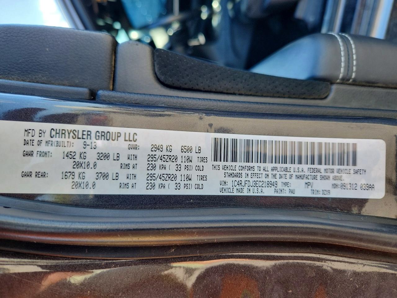 2014 Jeep Grand Cherokee Srt-8 Gray vin: 1C4RJFDJ3EC218949