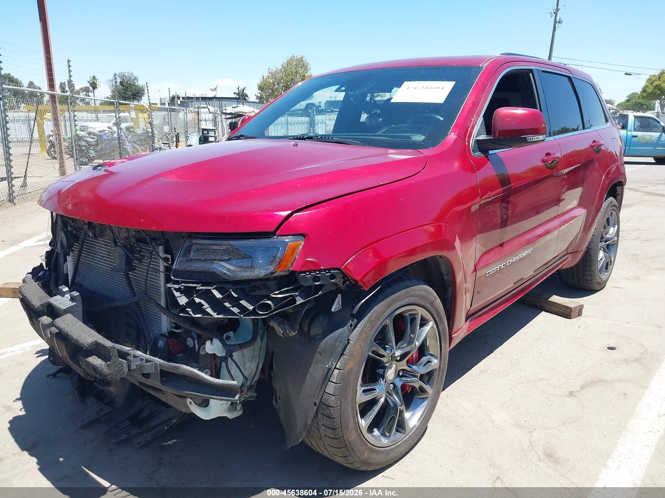 2015 Jeep Grand Cherokee Srt Burgundy vin: 1C4RJFDJ3FC796566