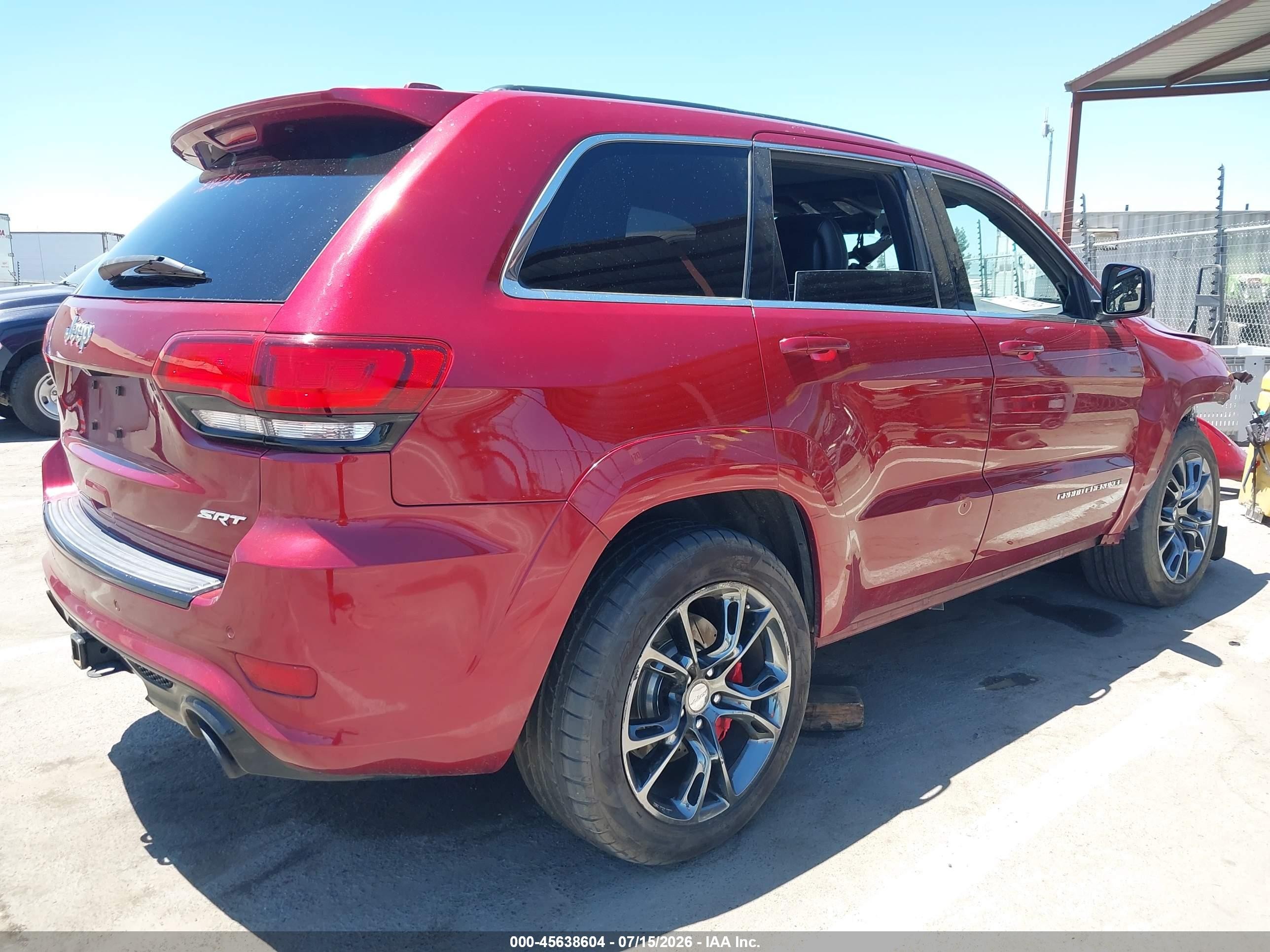 2015 Jeep Grand Cherokee Srt Burgundy vin: 1C4RJFDJ3FC796566