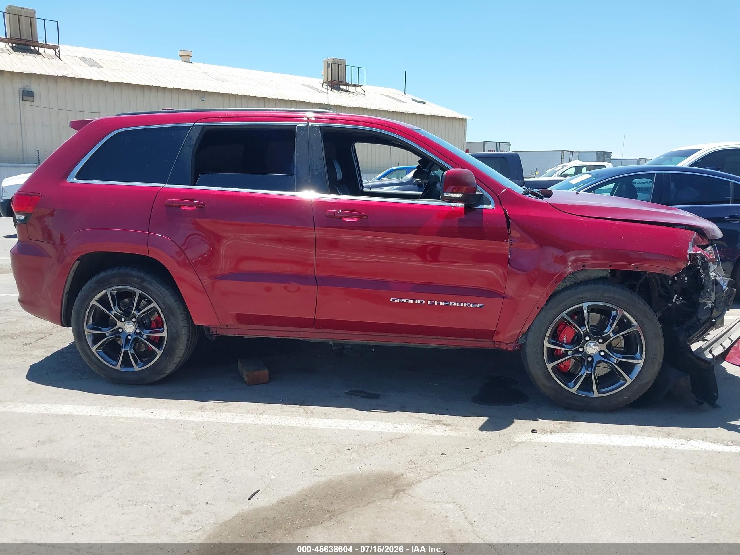 2015 Jeep Grand Cherokee Srt Burgundy vin: 1C4RJFDJ3FC796566