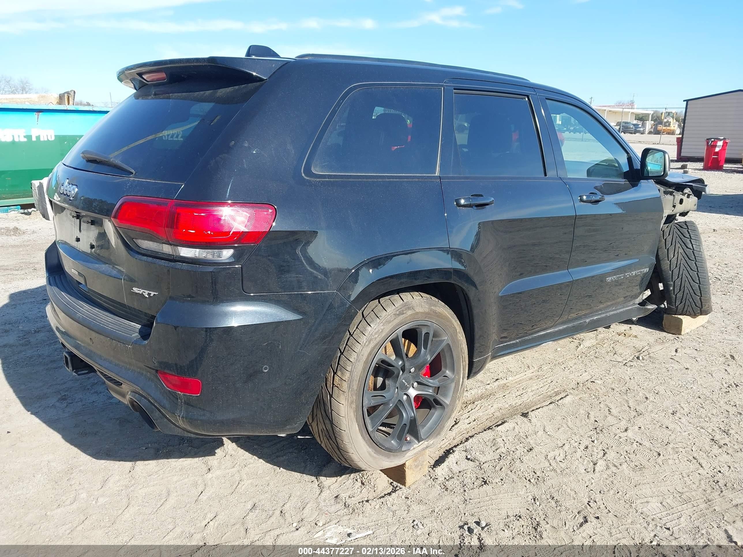 2017 Jeep Grand Cherokee Srt 4x4 Black vin: 1C4RJFDJ3HC678374