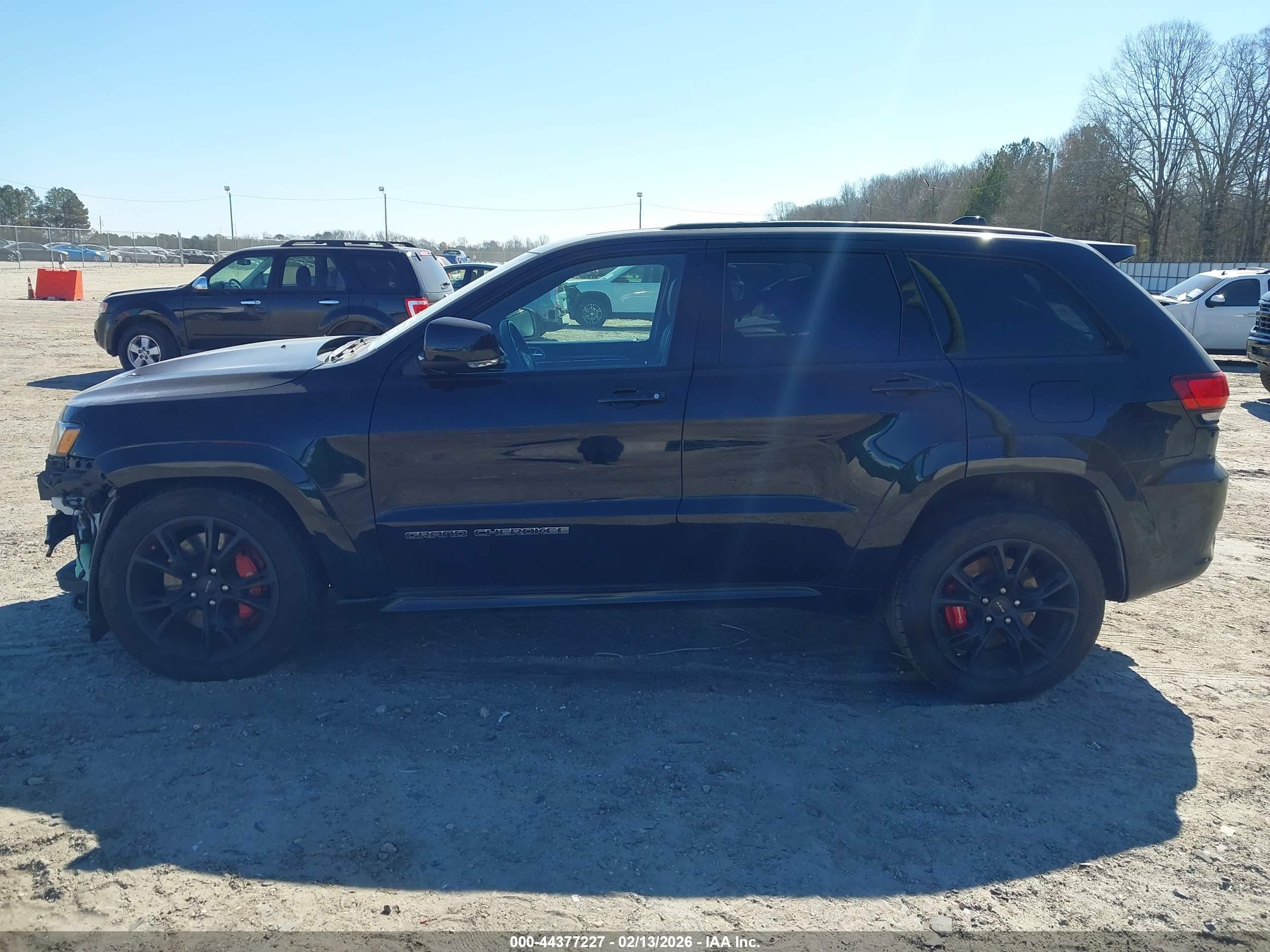 2017 Jeep Grand Cherokee Srt 4x4 Black vin: 1C4RJFDJ3HC678374