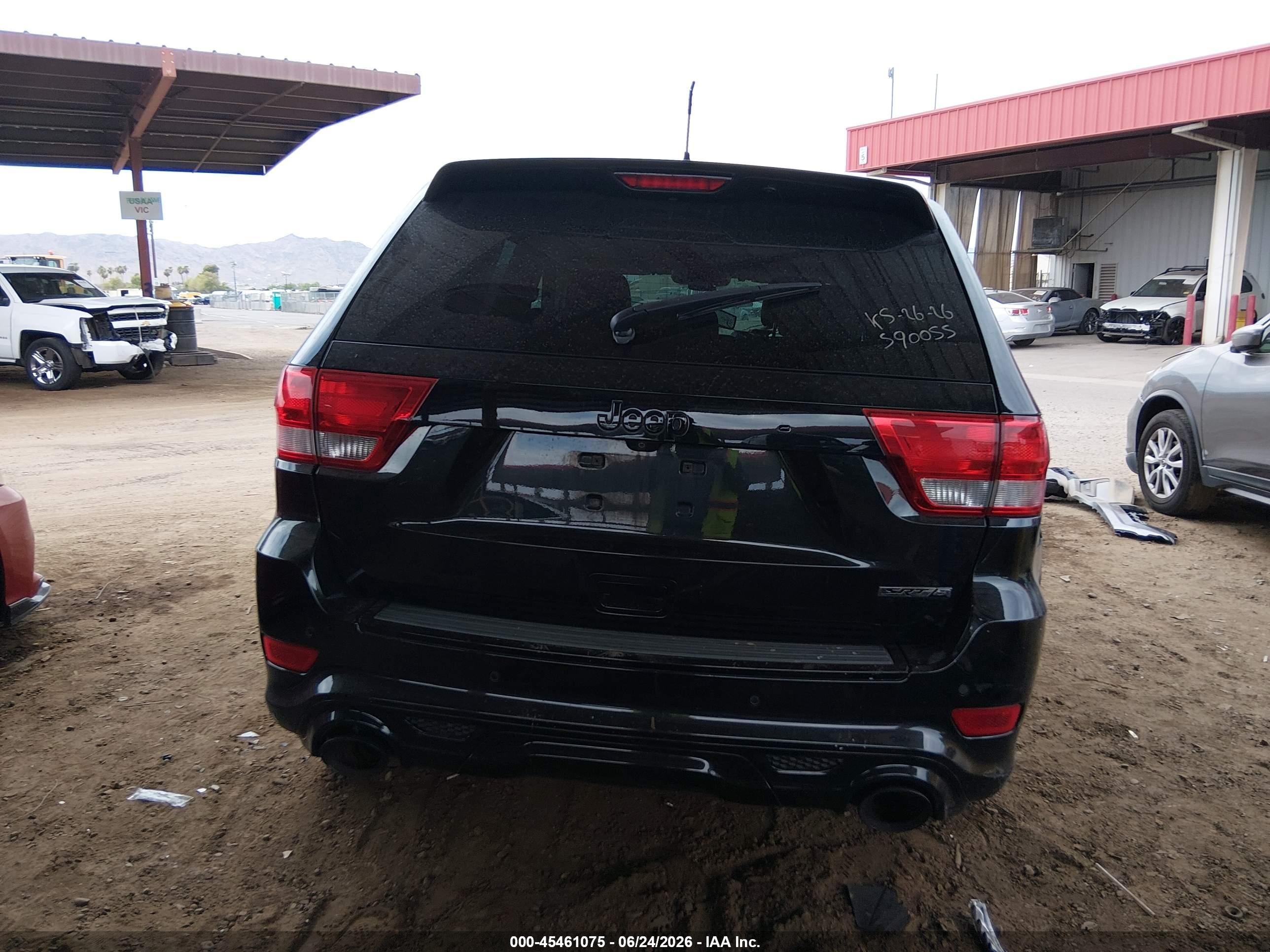2013 Jeep Grand Cherokee Srt8 Vapor Черный vin: 1C4RJFDJ4DC590055