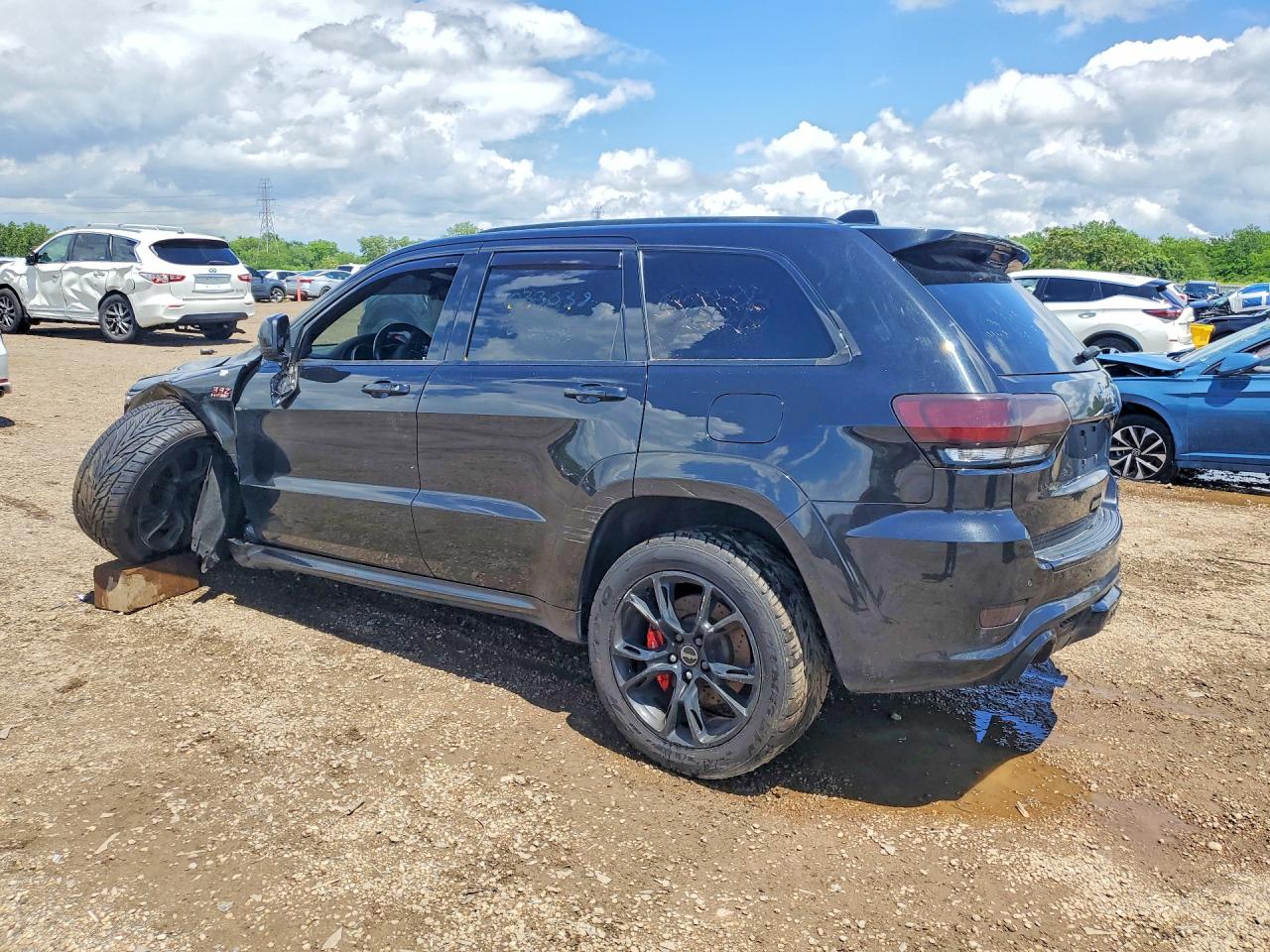 2015 Jeep Grand Cherokee Srt-8 Black vin: 1C4RJFDJ4FC674492